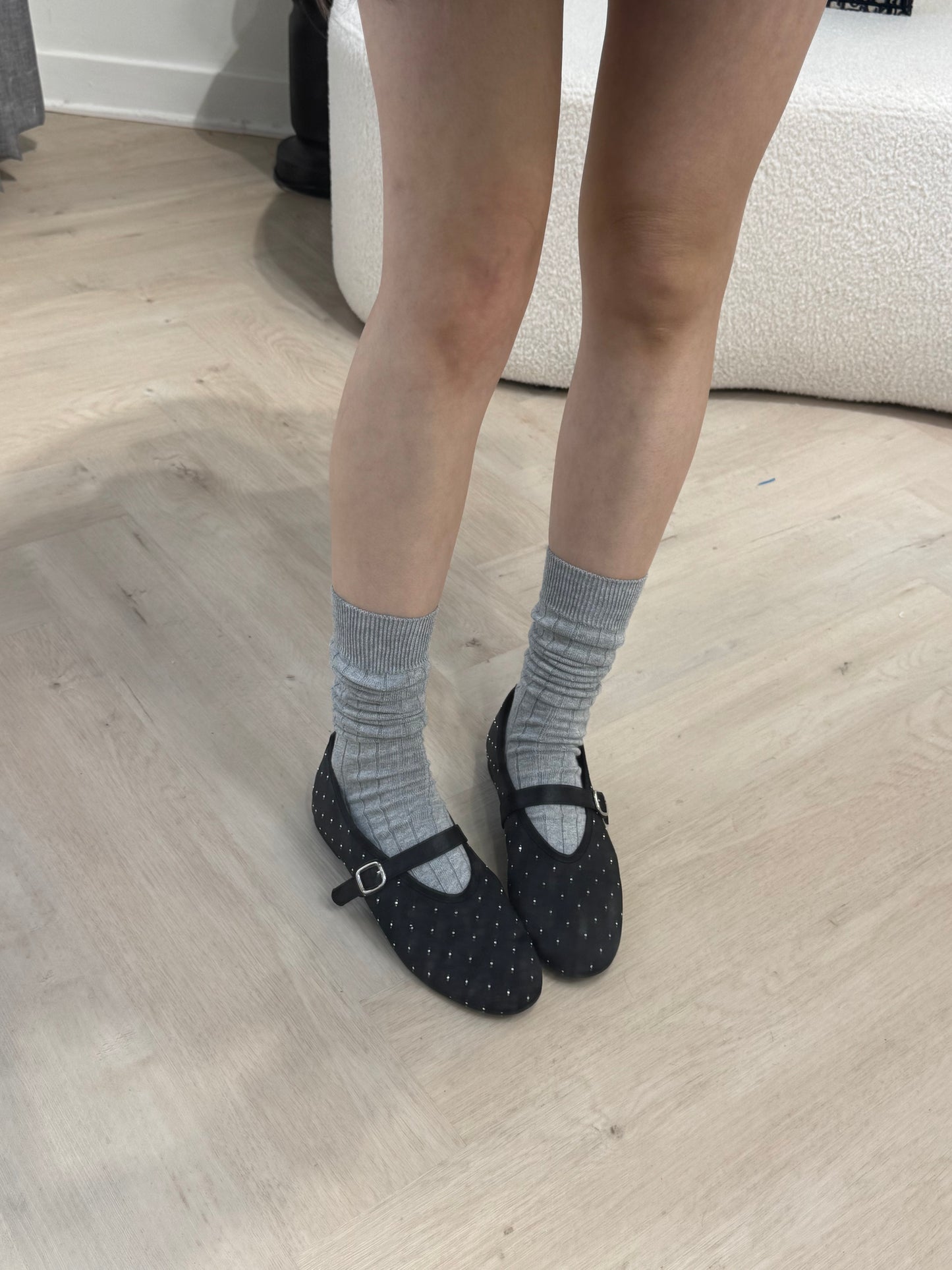 細閃石絹面MARYJANE鞋