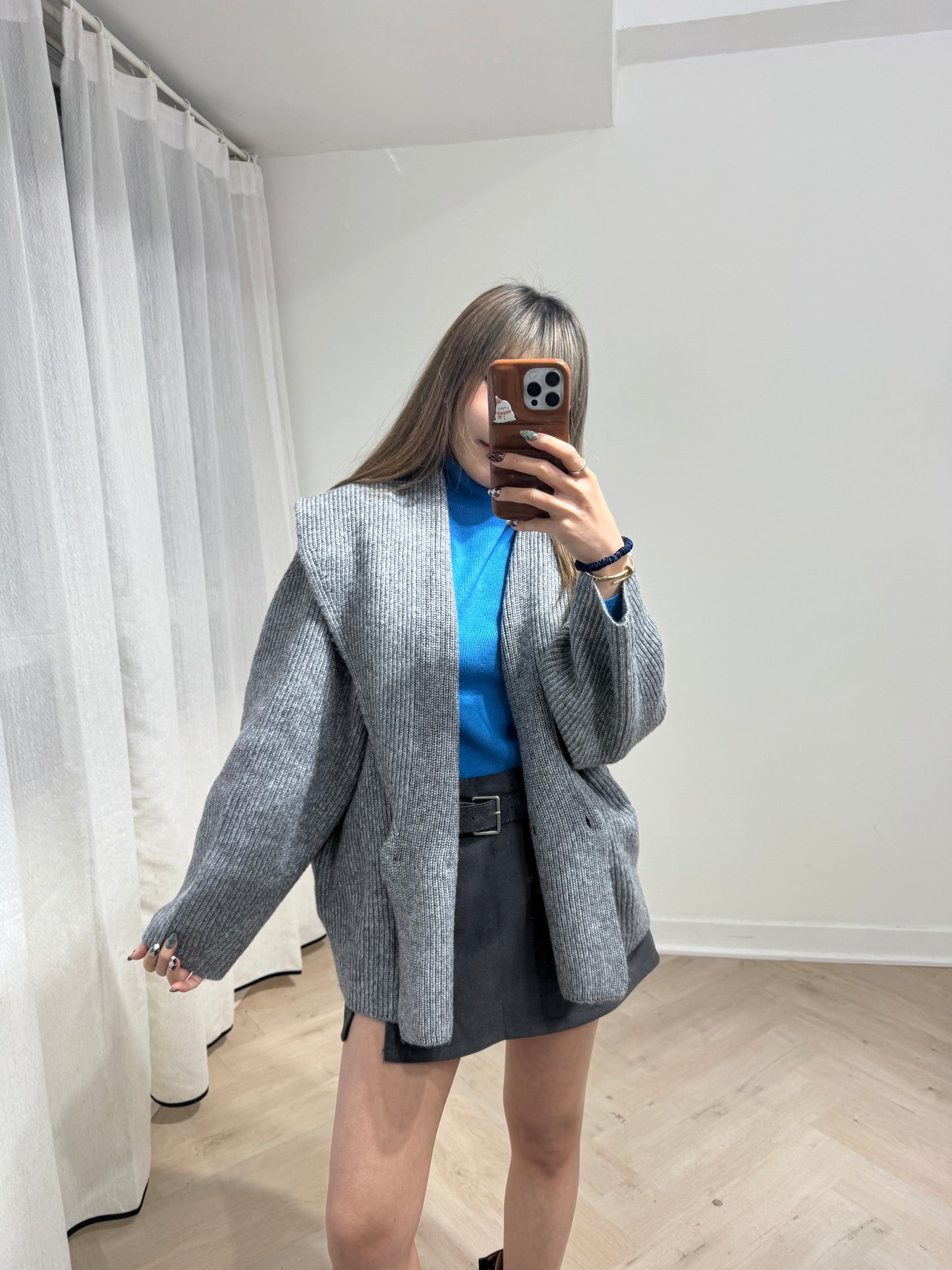 無縫樽領上衣 ( 黑/白/灰/藍 )