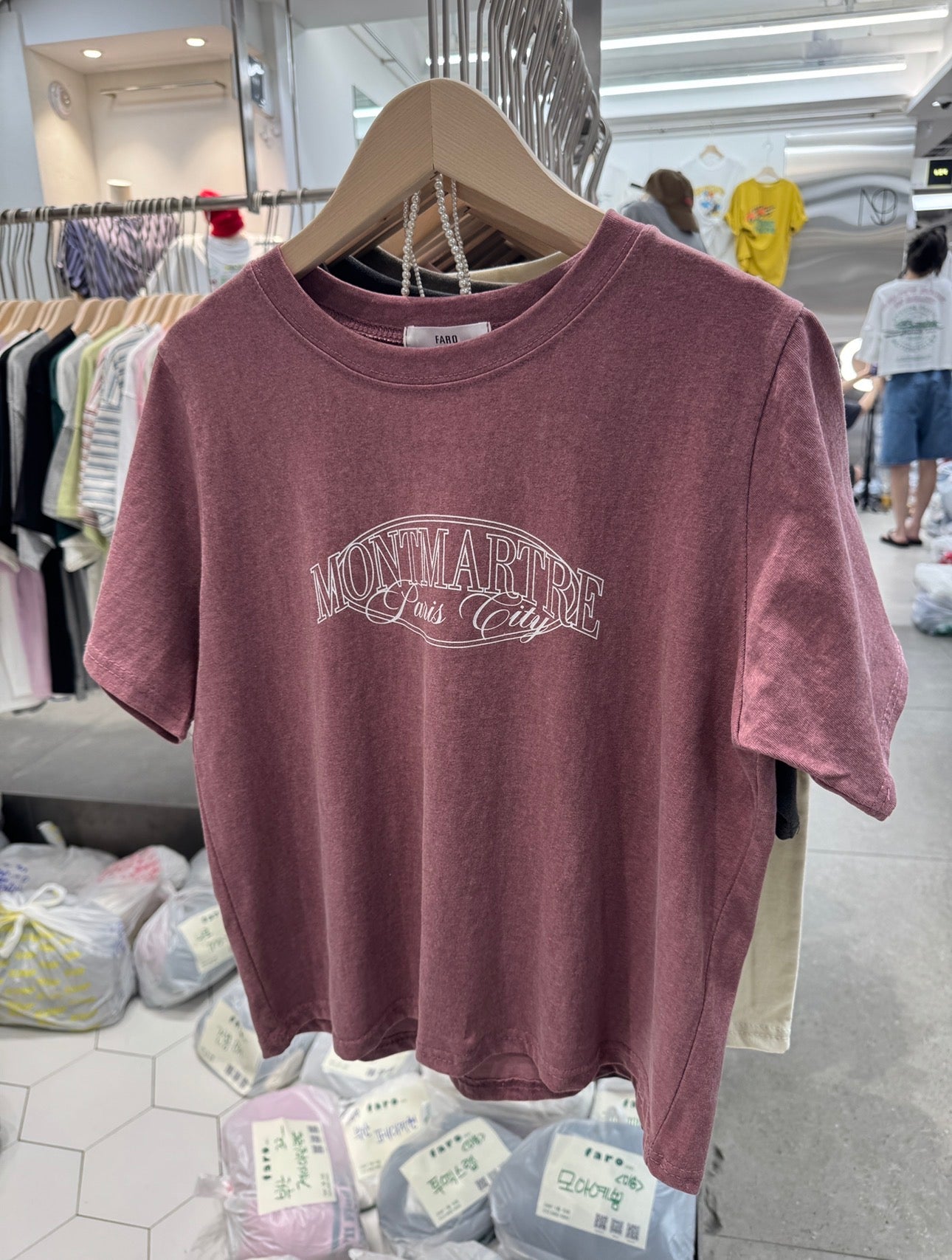 洗水色款PRINT TEE ( 深灰/暗紅/灰綠 )