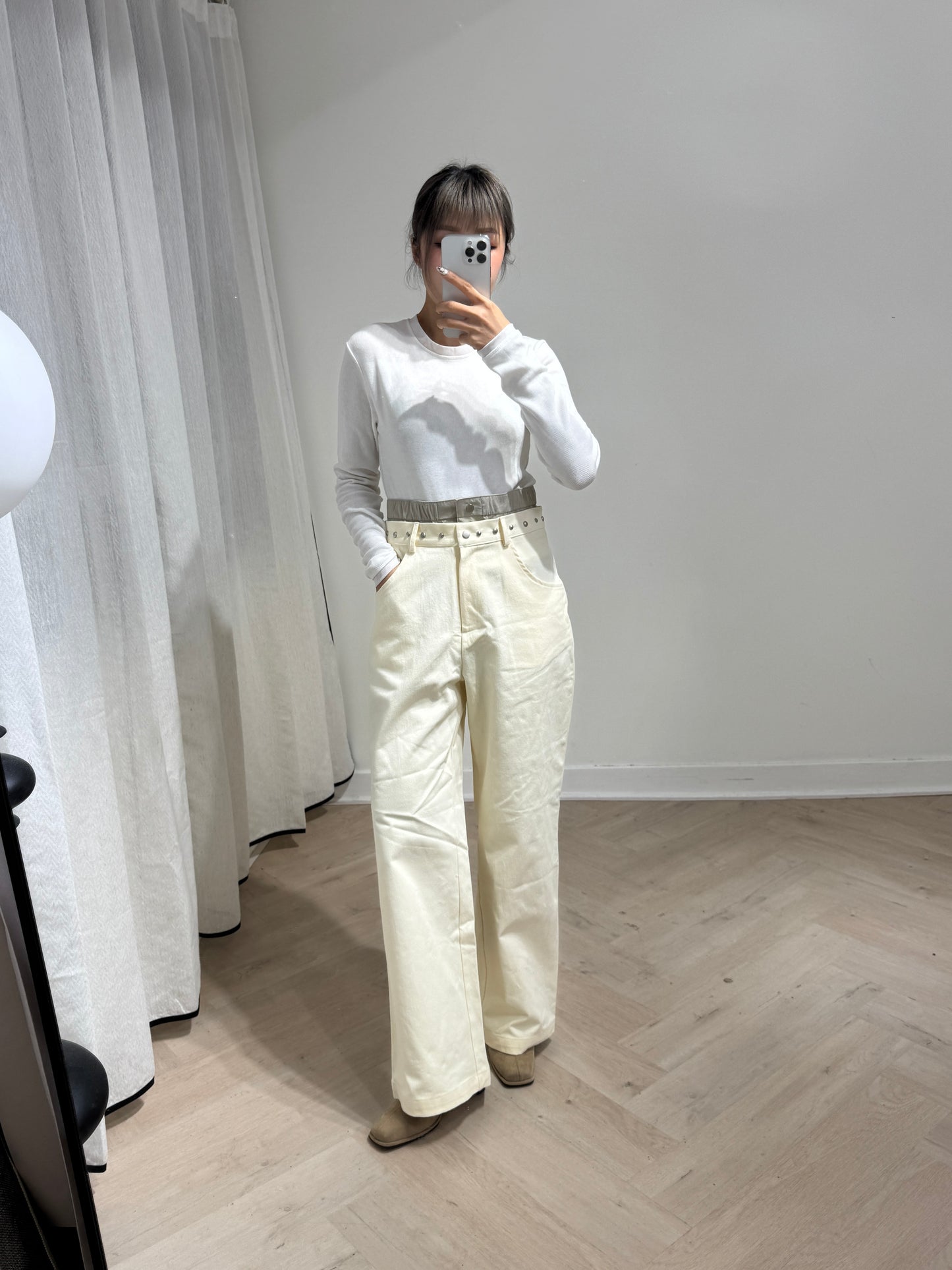 網網邊純綿打底上衣 ( 白/啡/酒紅/深灰 )