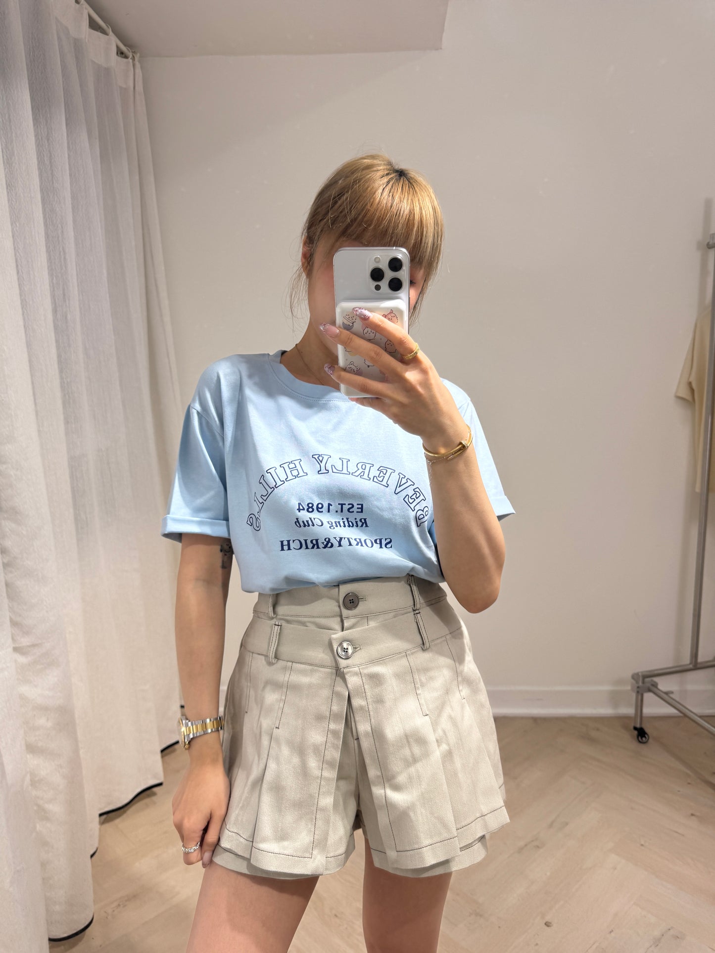 BEVERLY HILLS TEE ( 粉/黃/藍/白 )