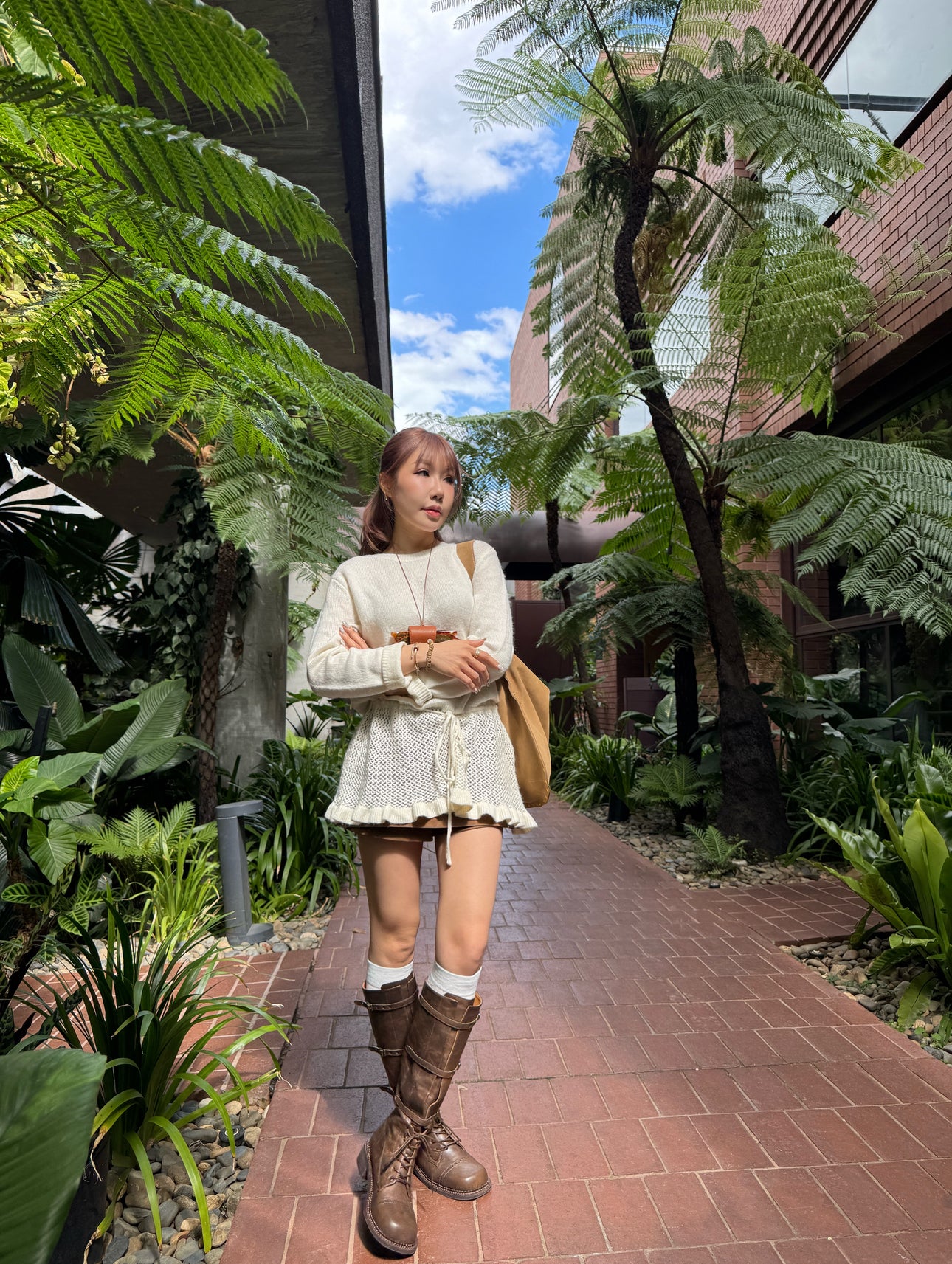 三間幼BELT長BOOT ( 啡/黑 )