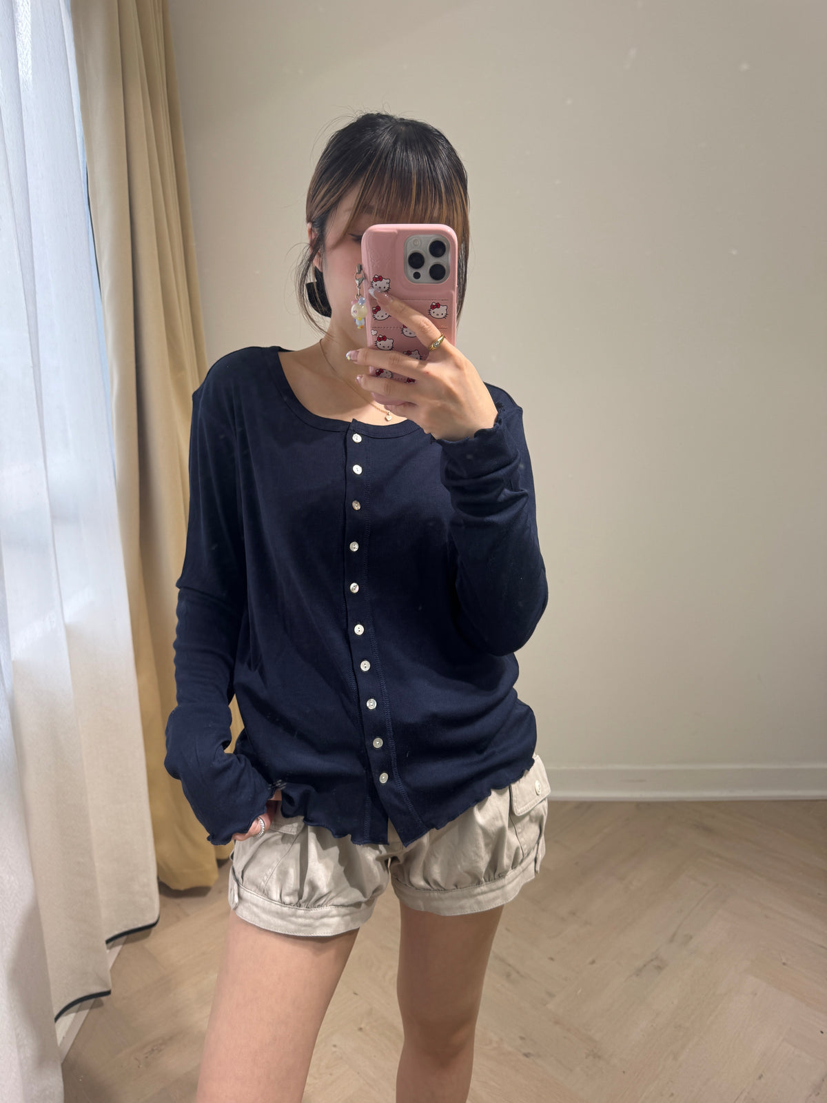 天絲木耳邊小外套 ( 白/粉/深藍 )