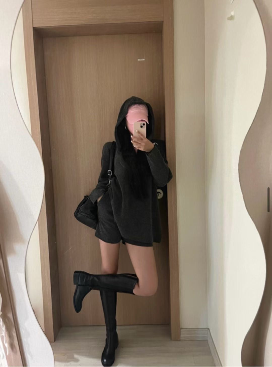 有帽衛衣 + 短褲套裝SET ( 五色 )