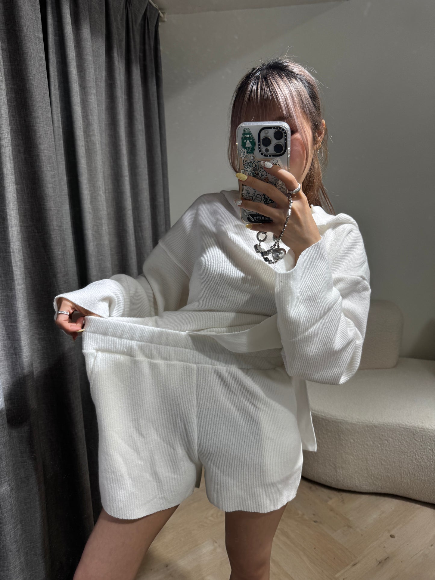 有帽衛衣 + 短褲套裝SET ( 五色 )