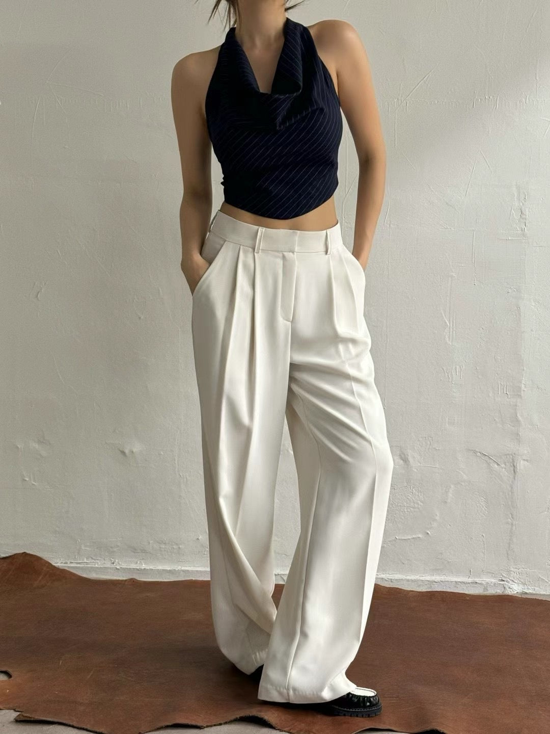 垂領掛頸背心 ( 四色 )