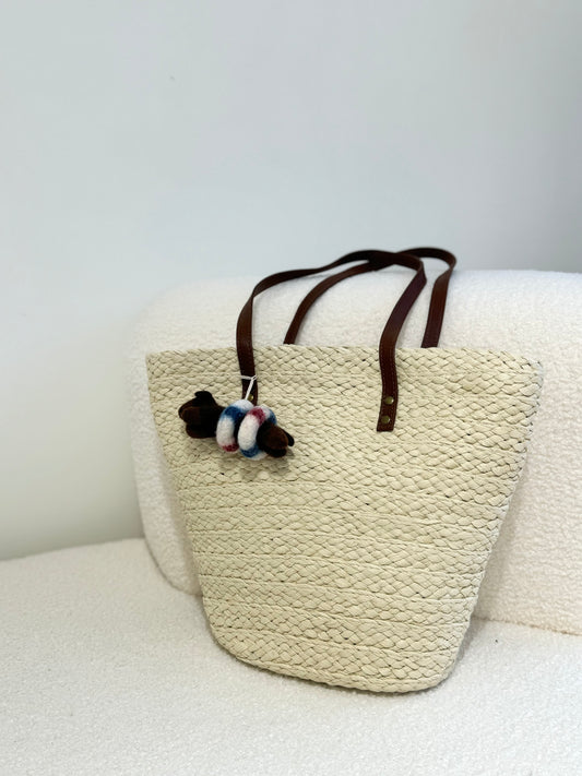 啡帶藤織袋