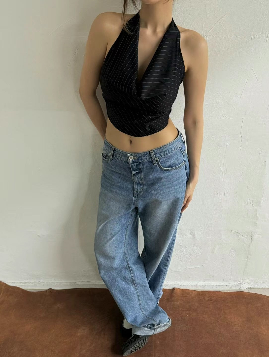 垂領掛頸背心 ( 四色 )