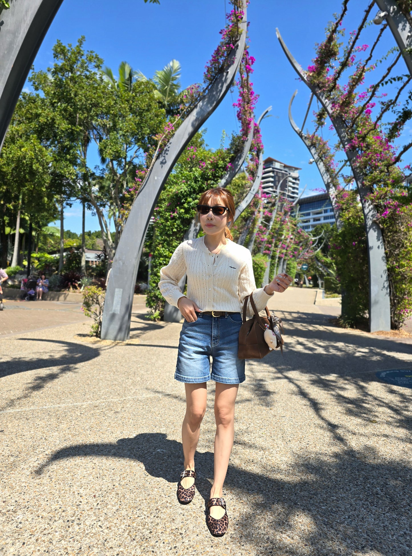 藍色洗水中長短牛 ( S/M/L )