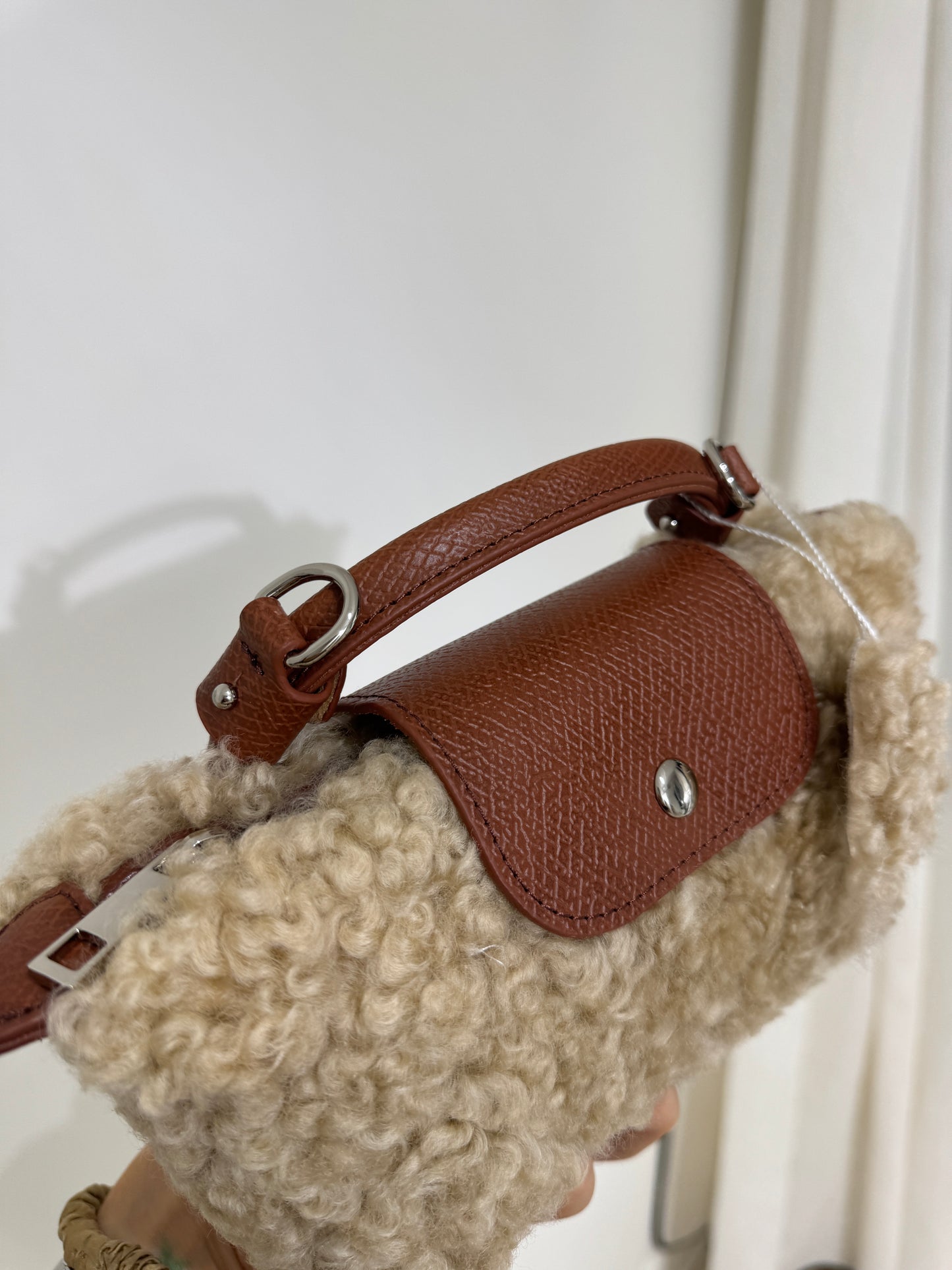 真羊羔皮毛手袋