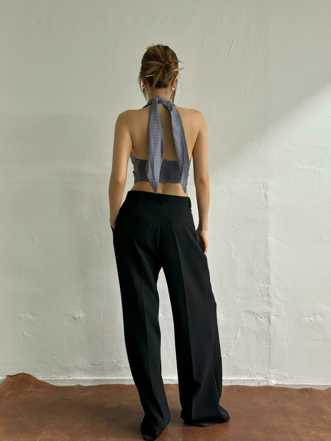 垂領掛頸背心 ( 四色 )