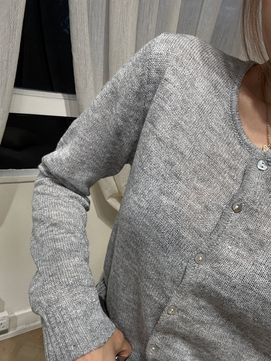 灰色細閃上衣外套