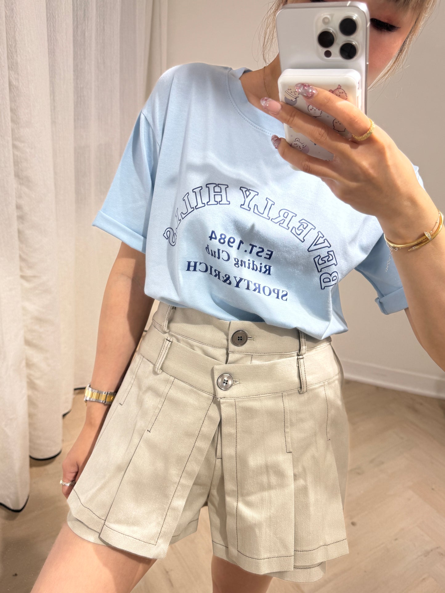 BEVERLY HILLS TEE ( 粉/黃/藍/白 )
