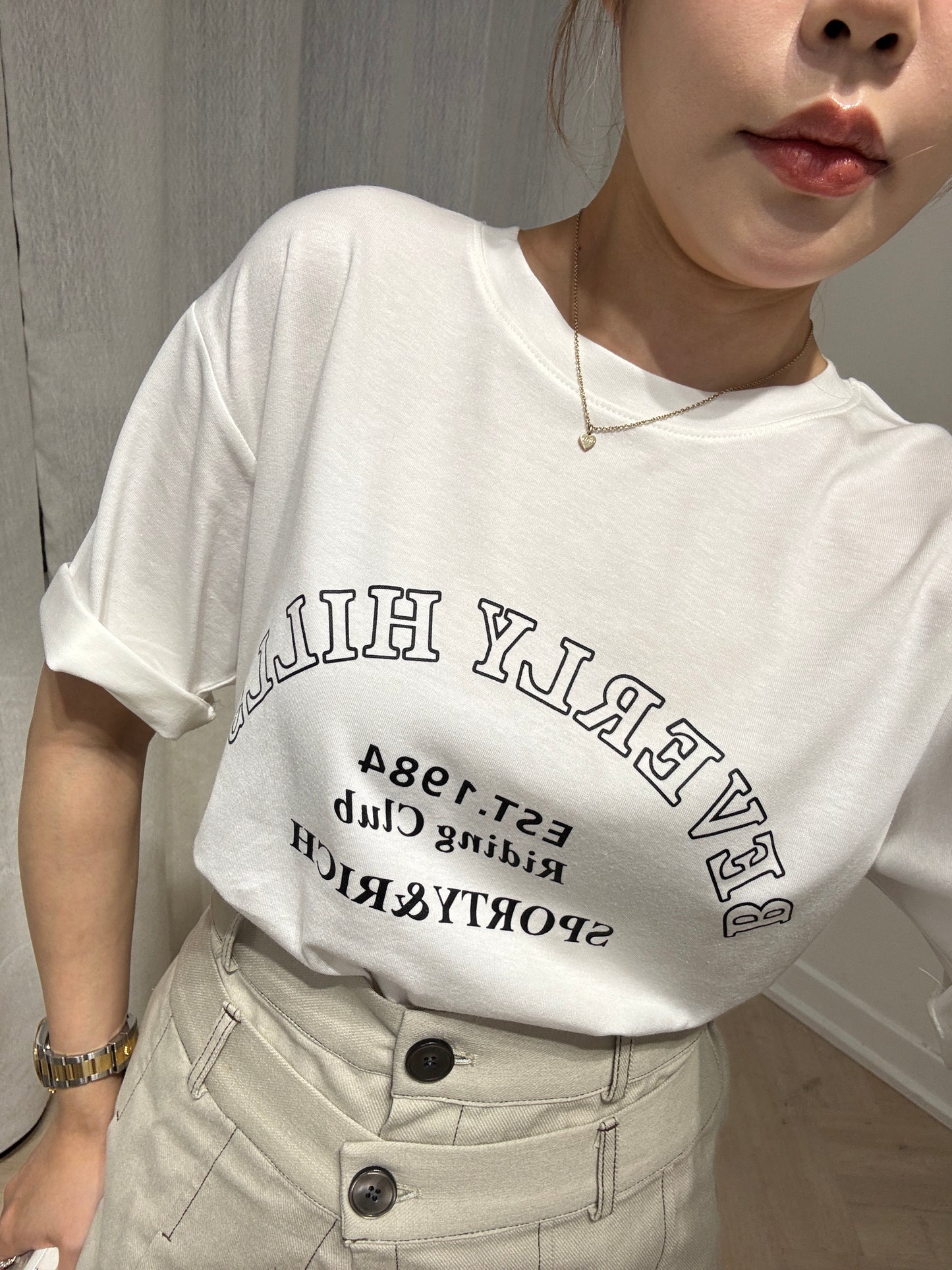 BEVERLY HILLS TEE ( 粉/黃/藍/白 )