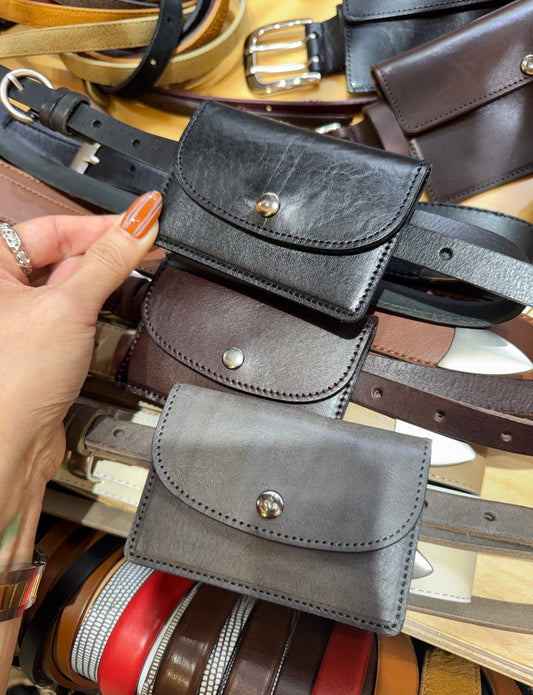 牛皮幼BELT BAG ( 六色 )