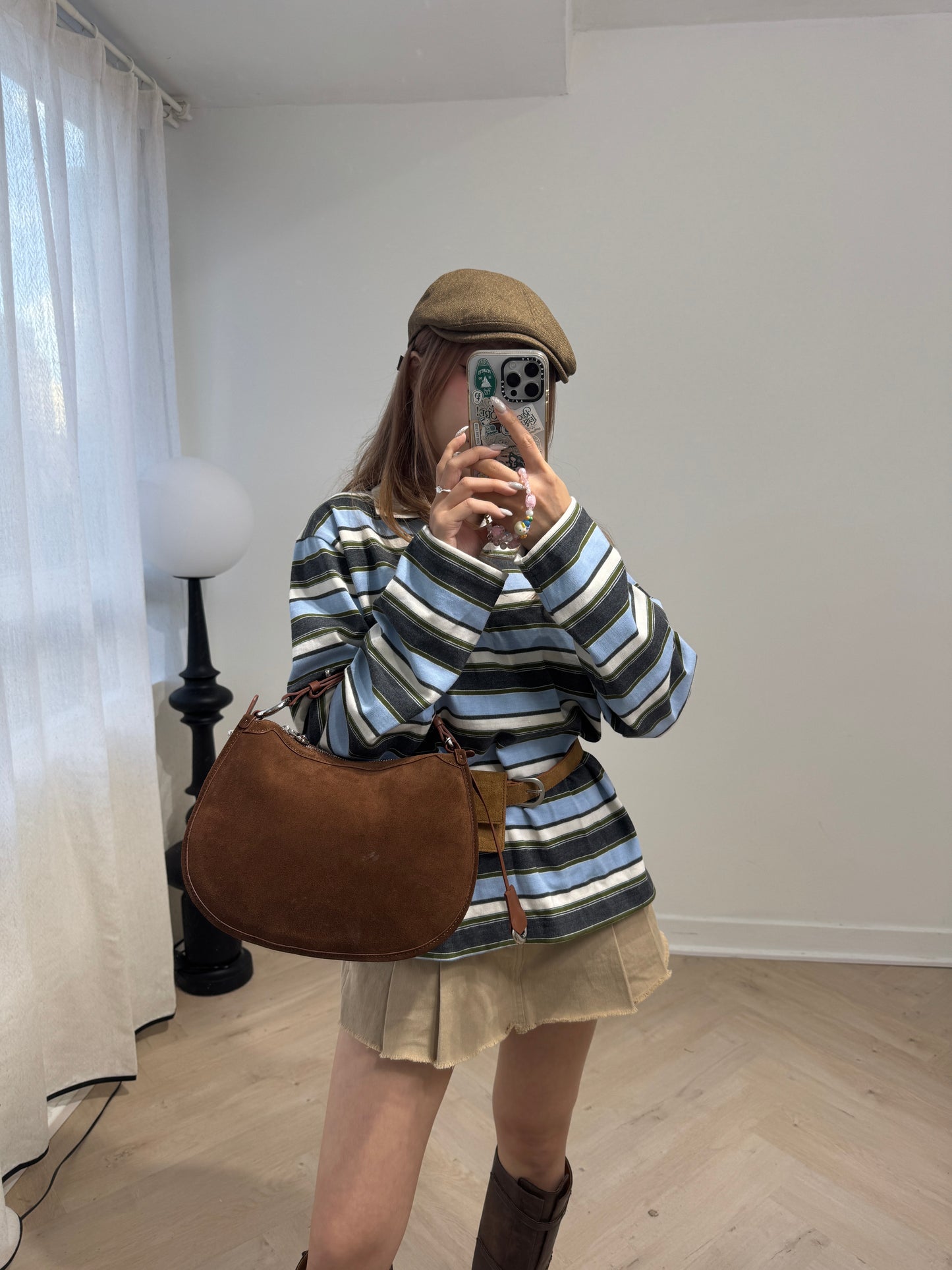 兩面真皮材質半月袋 ( 深/淺 ) 三種背法