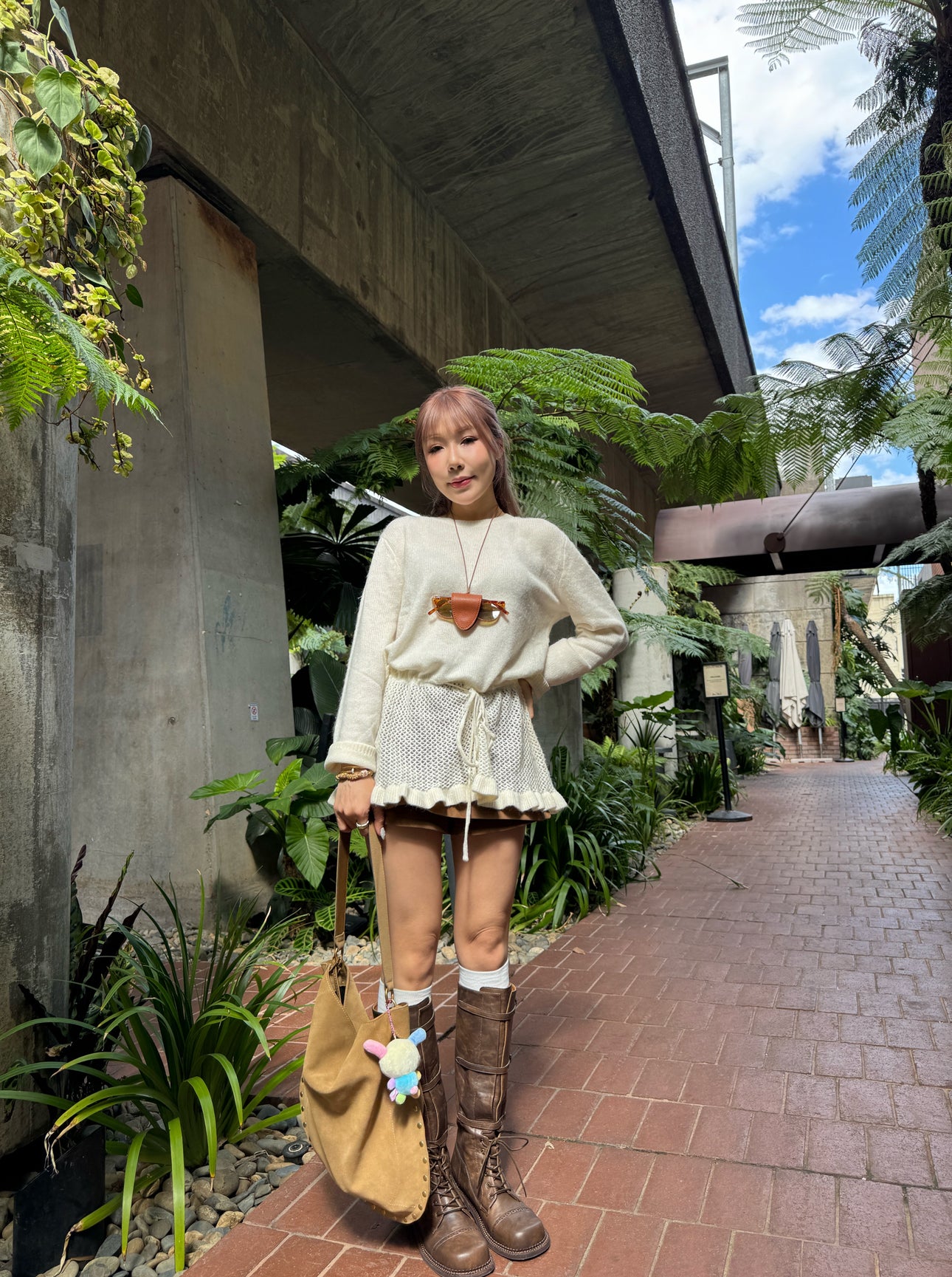 三間幼BELT長BOOT ( 啡/黑 )