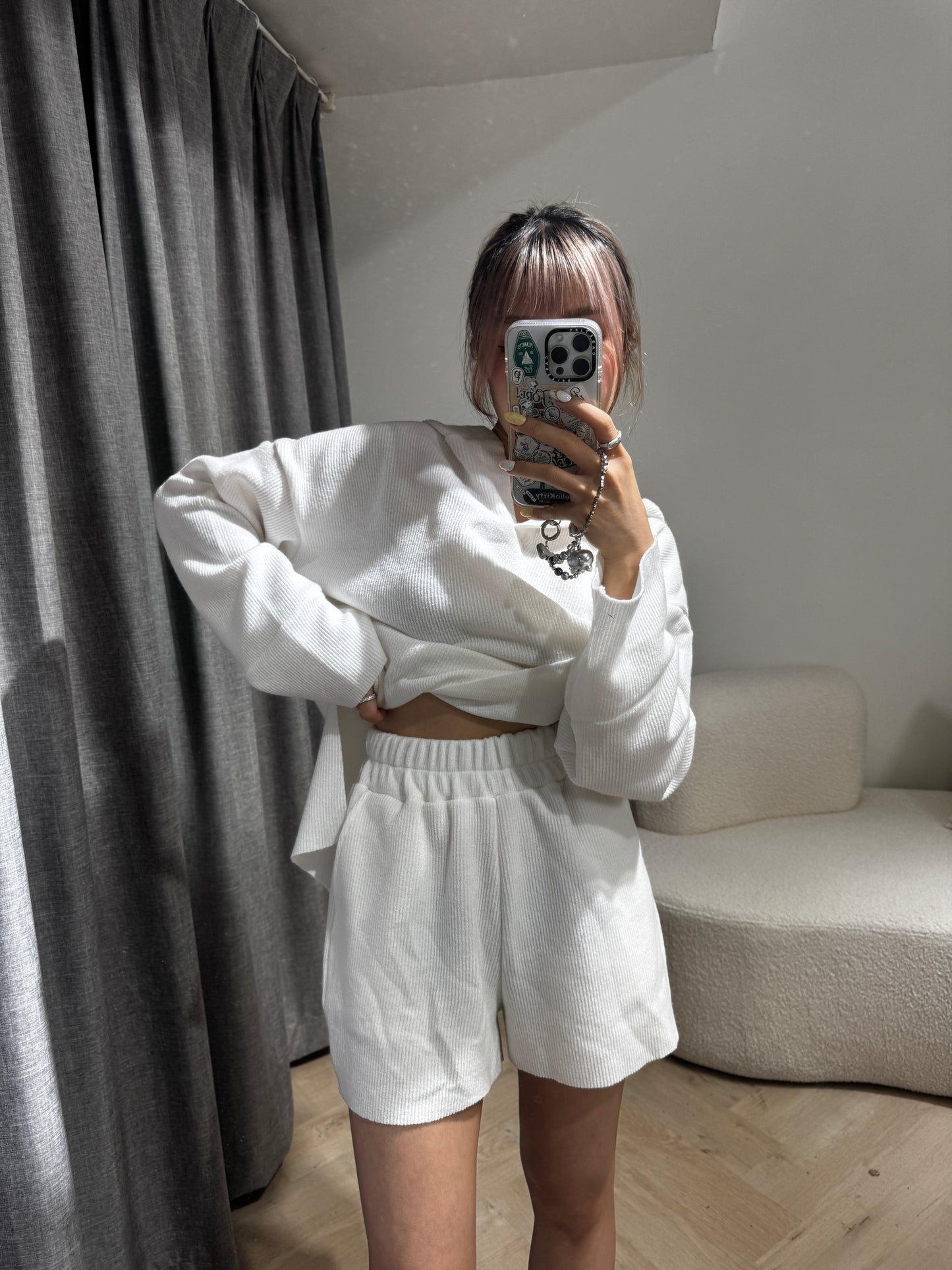 有帽衛衣 + 短褲套裝SET ( 五色 )