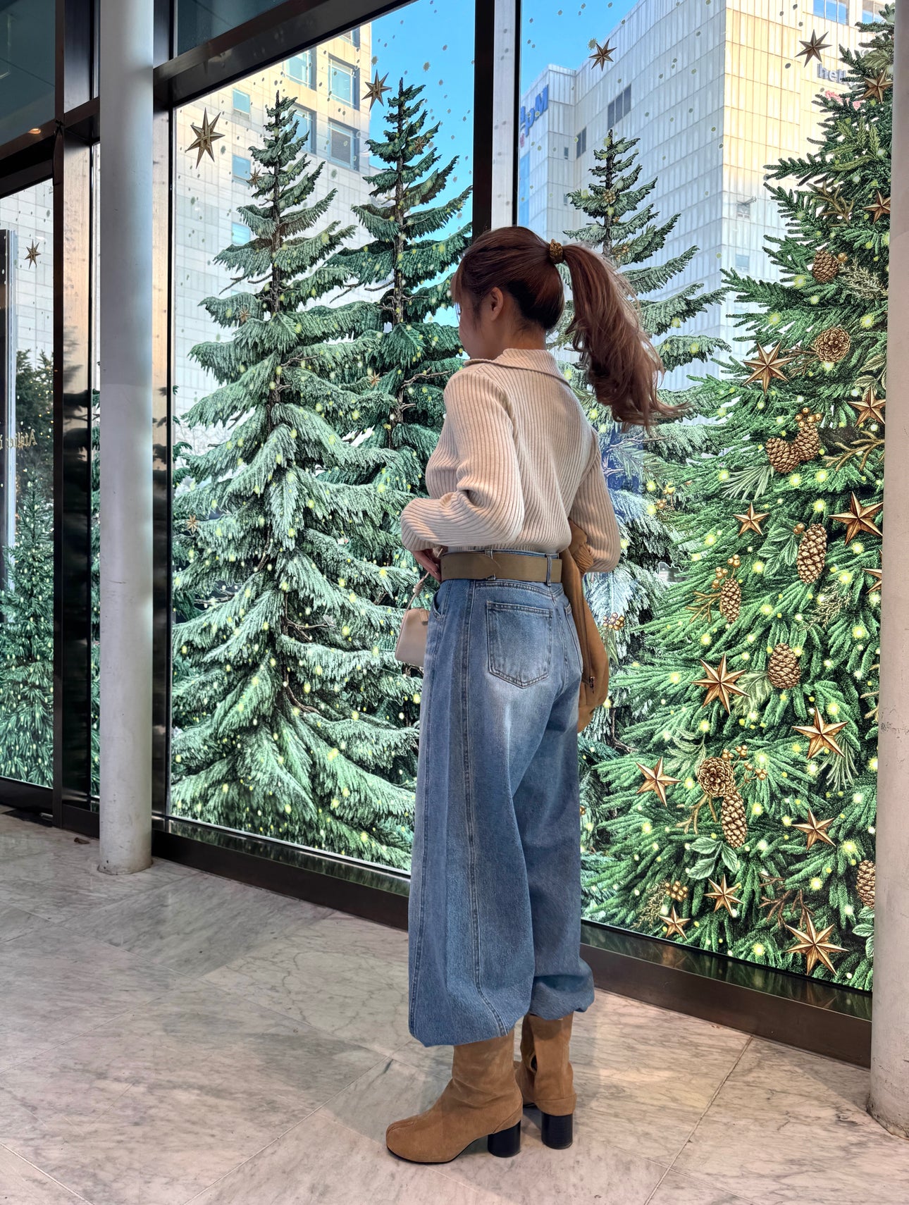 暗直紋POLO上衣 ( 米杏/深啡/深灰 )