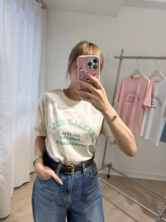 BEVERLY HILLS TEE ( 粉/黃/藍/白 )