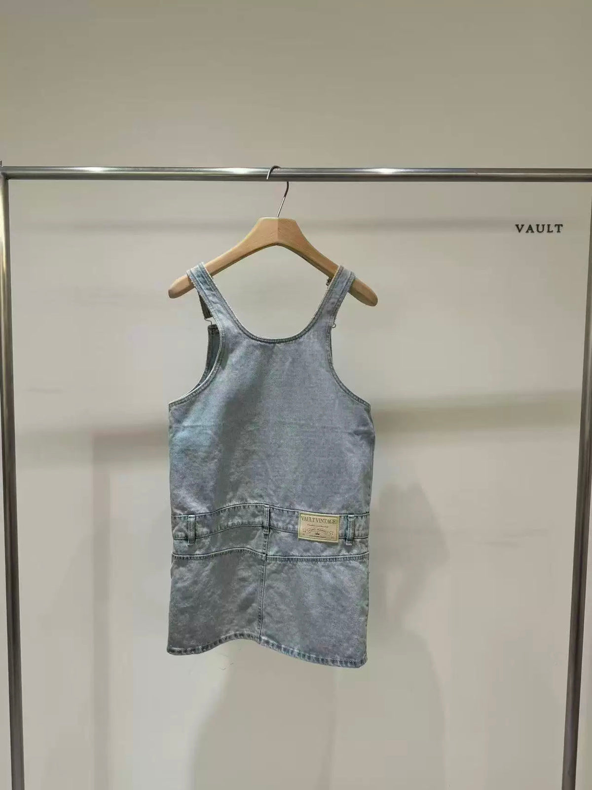 直拉鍊工人牛仔裙 ( S/M )