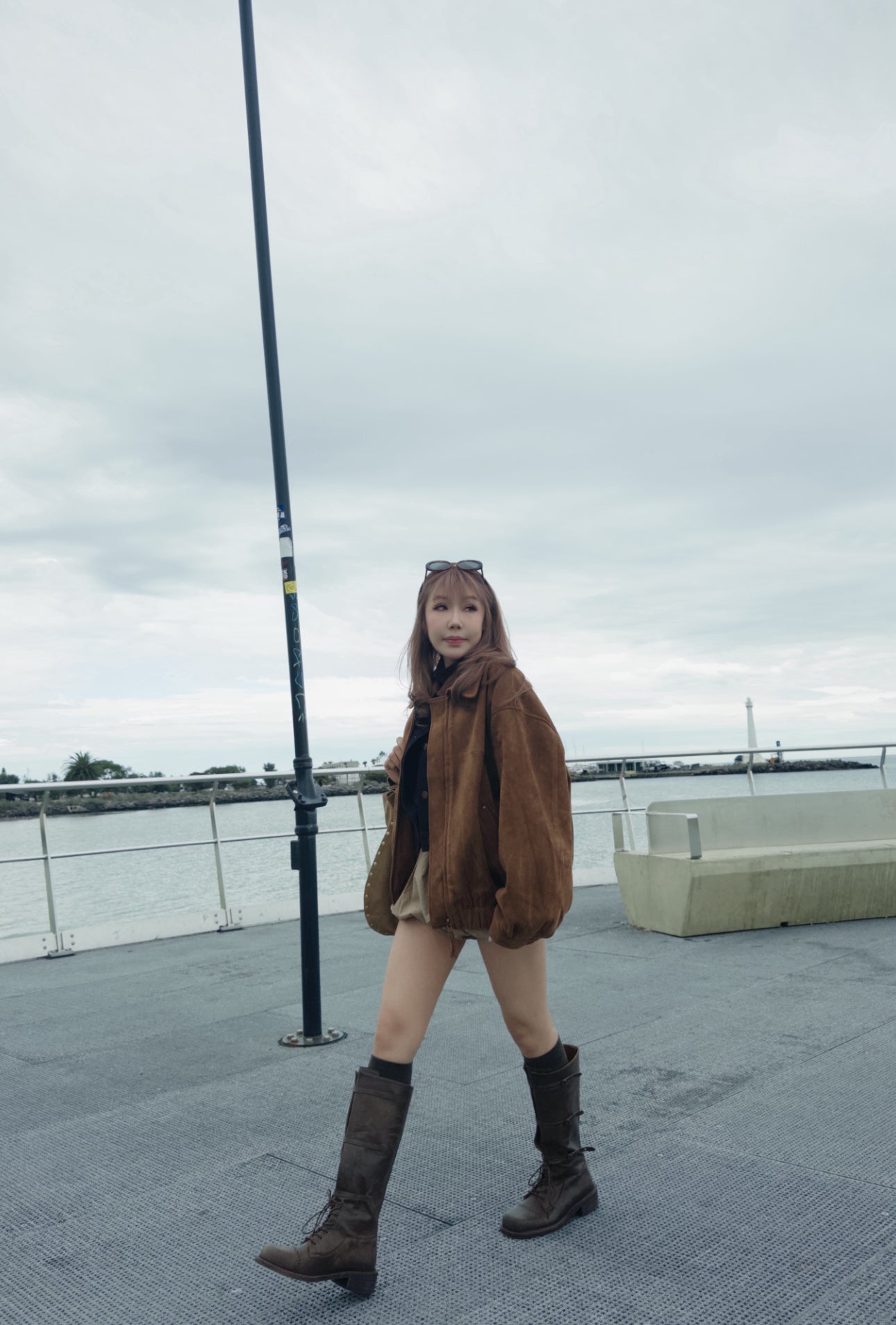 三間幼BELT長BOOT ( 啡/黑 )