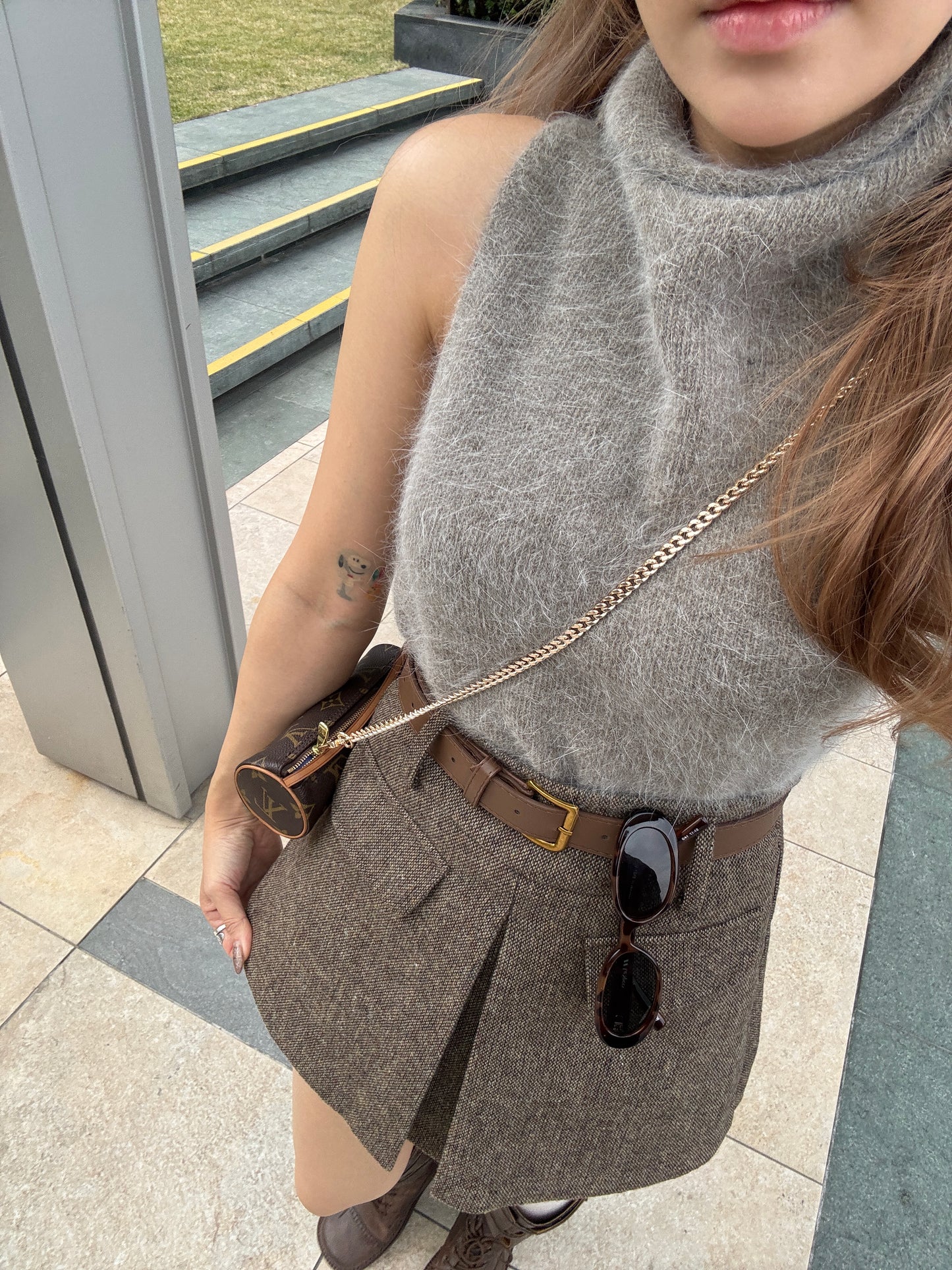 羊毛堆堆企領上衣 ( 白/杏/酒紅 )