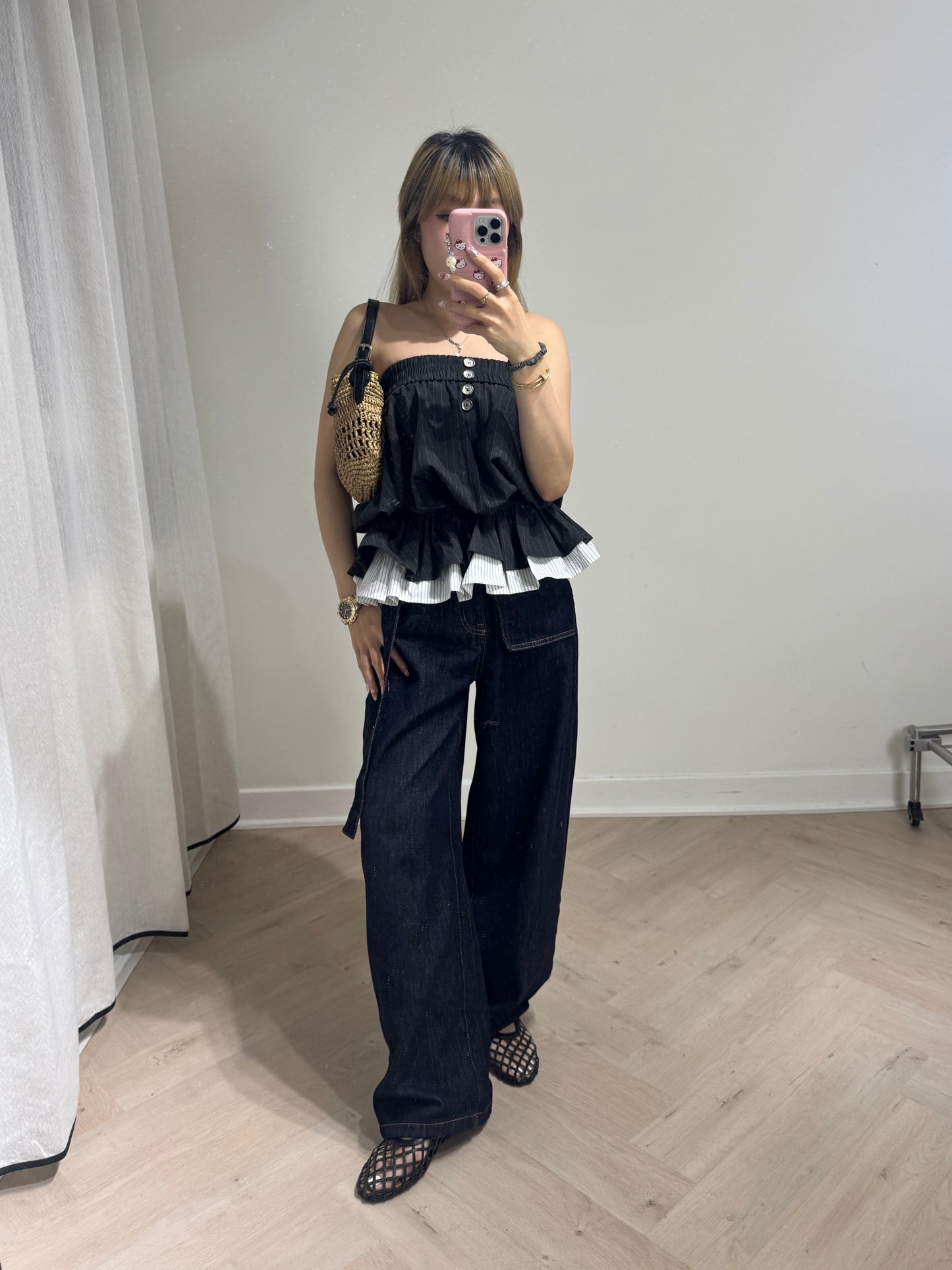 BELT BAG款深藍牛仔褲 ( S/M/L )