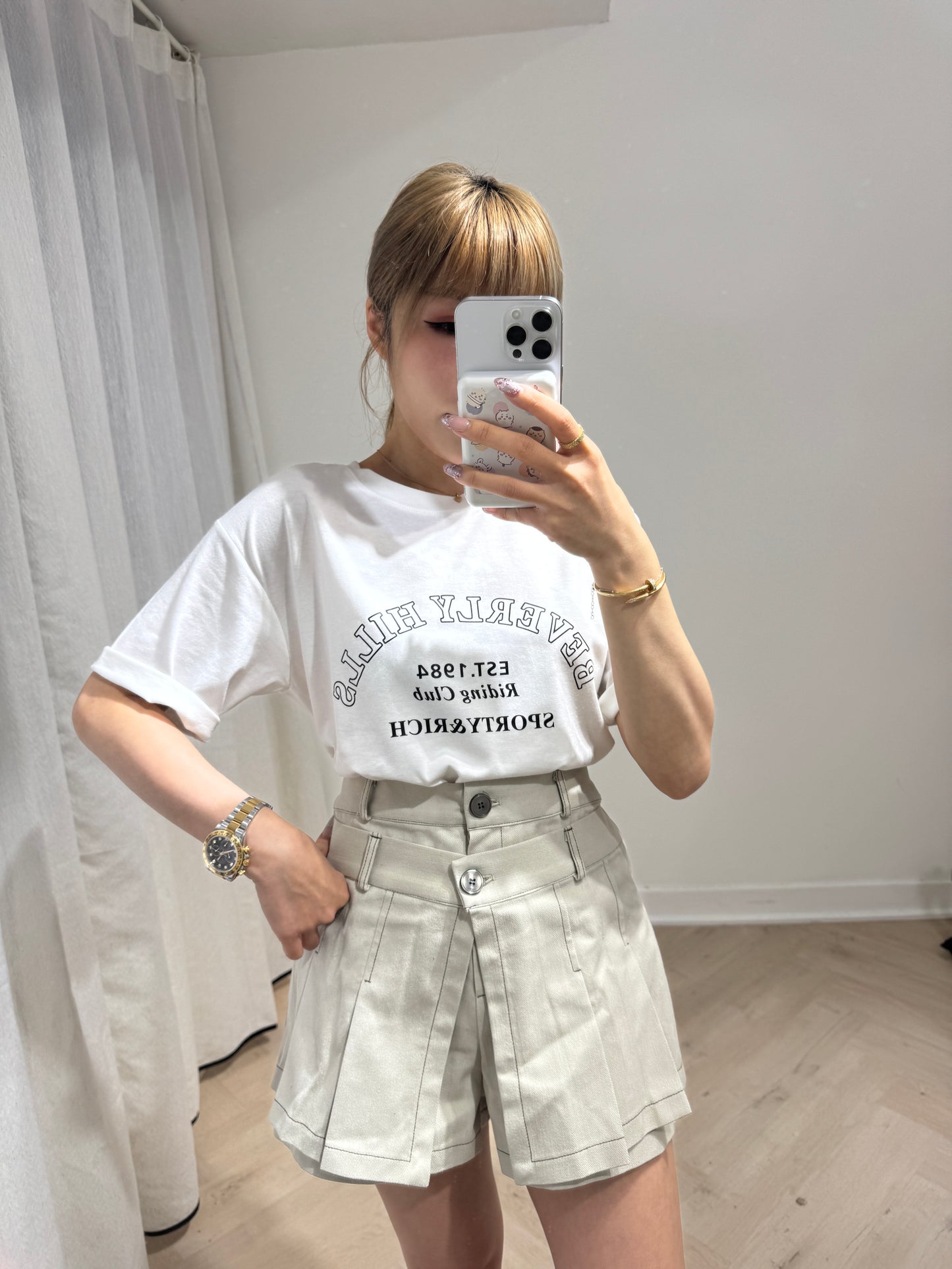 BEVERLY HILLS TEE ( 粉/黃/藍/白 )