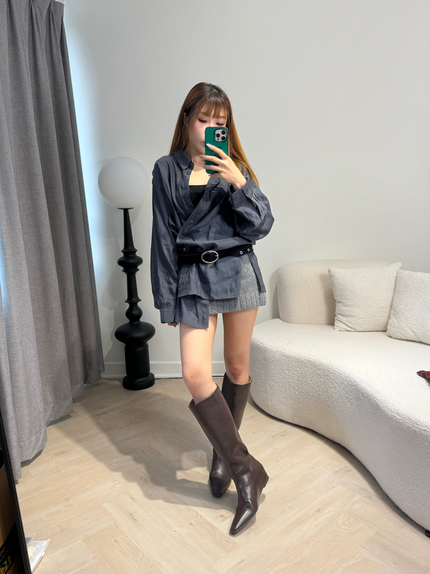 雙排細圈粗BELT ( 黑/深啡 )