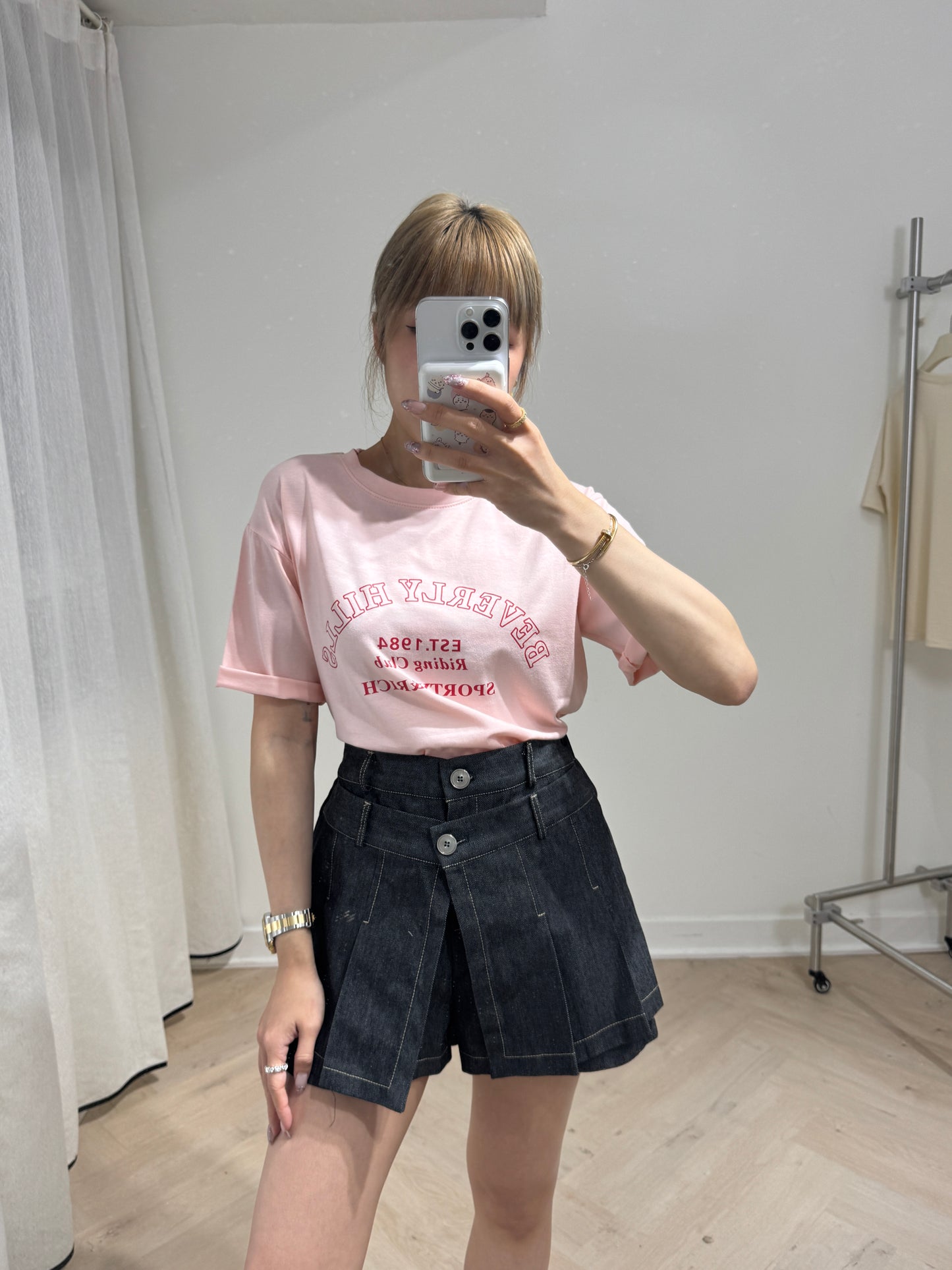 BEVERLY HILLS TEE ( 粉/黃/藍/白 )