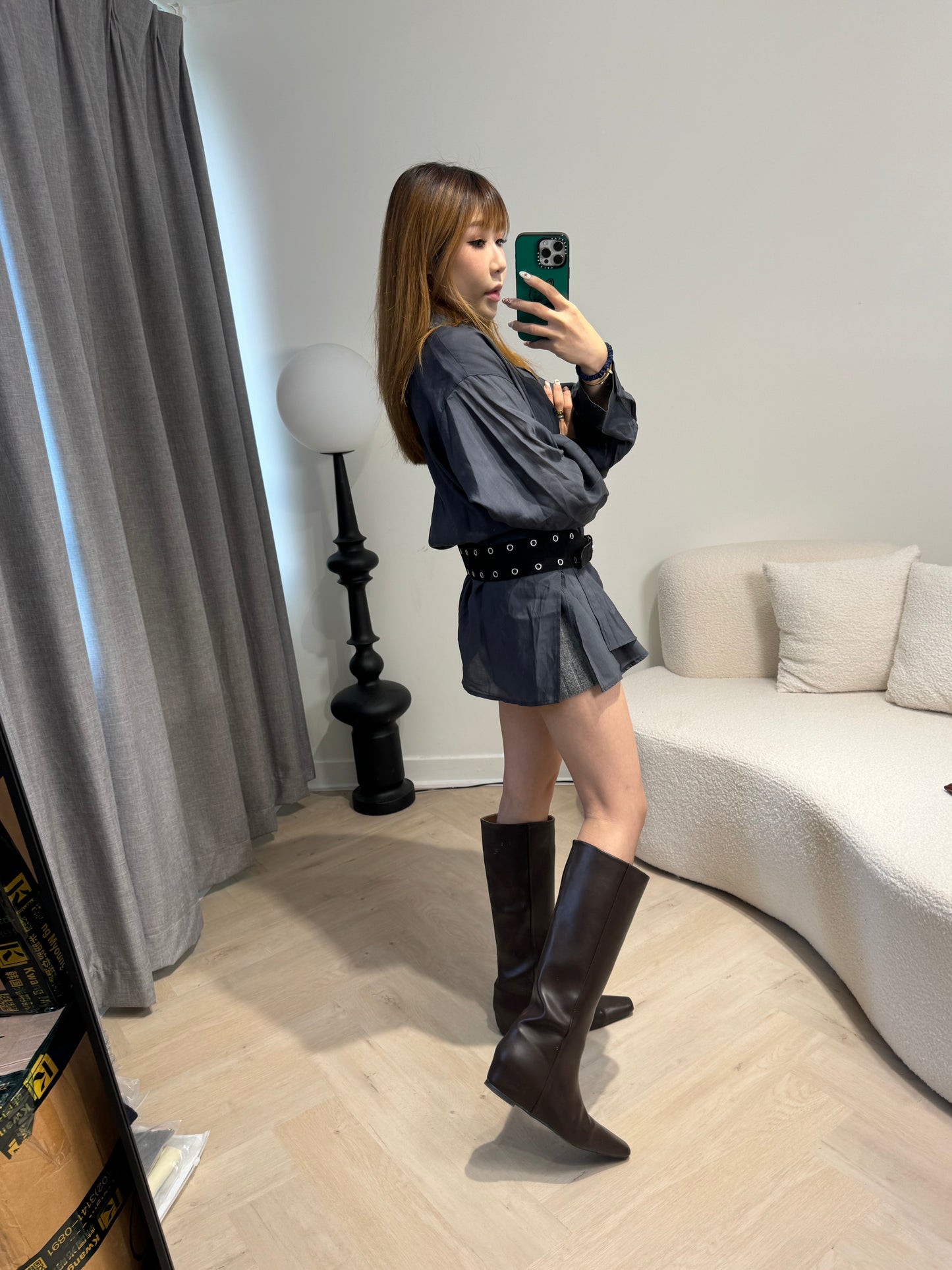 雙排細圈粗BELT ( 黑/深啡 )
