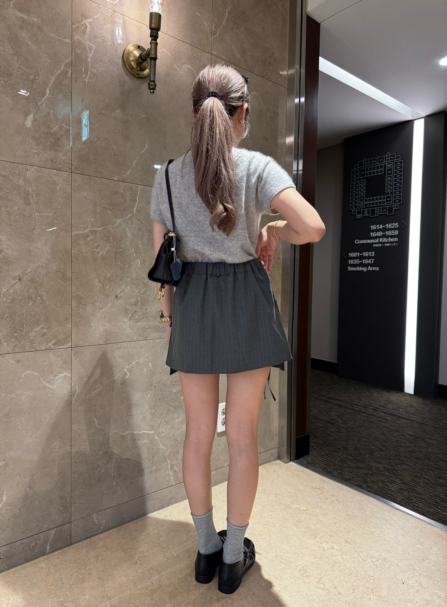 羊毛親膚短袖線上衣 ( 灰/白/粉/黃/藍 )