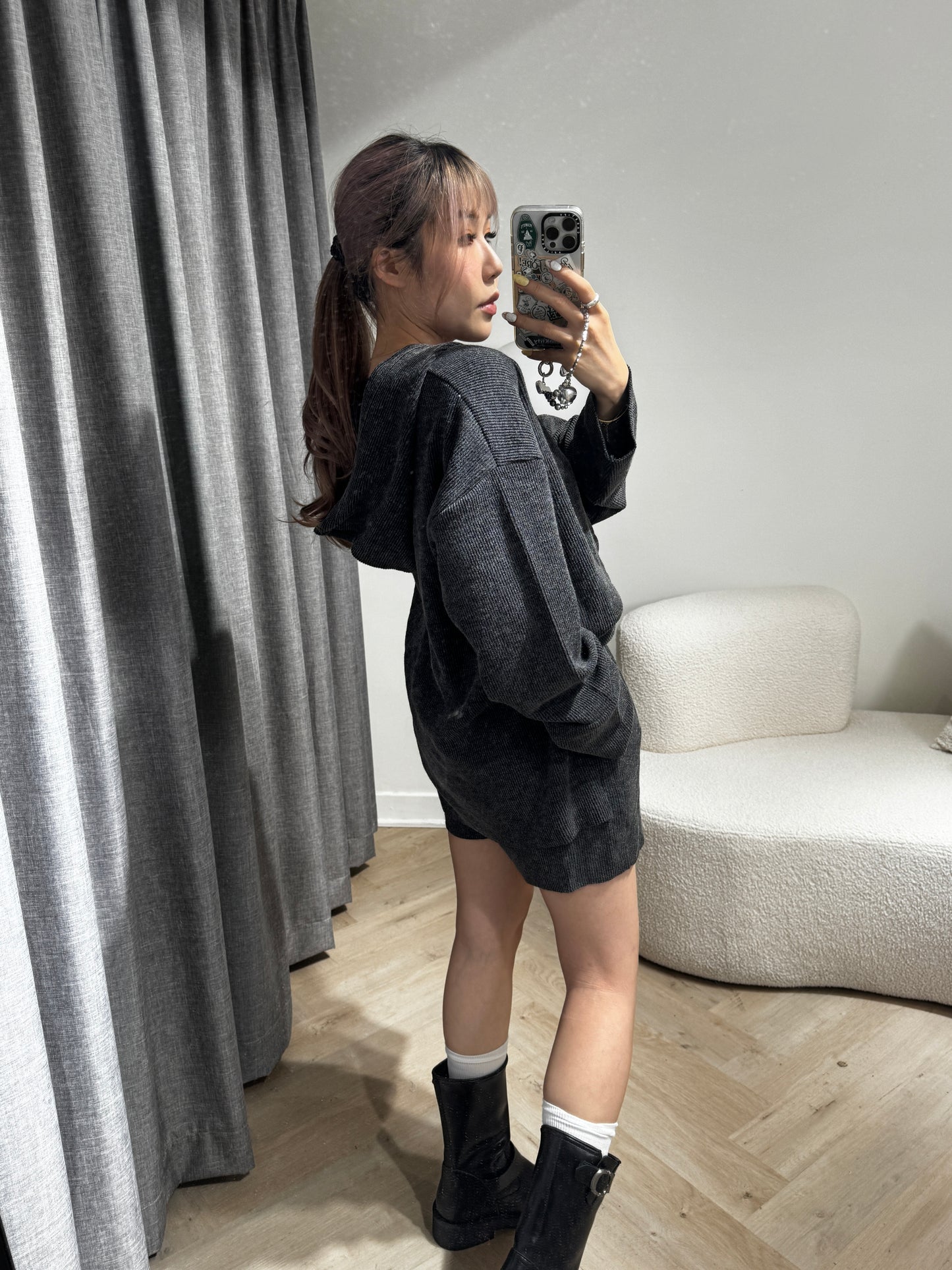 有帽衛衣 + 短褲套裝SET ( 五色 )