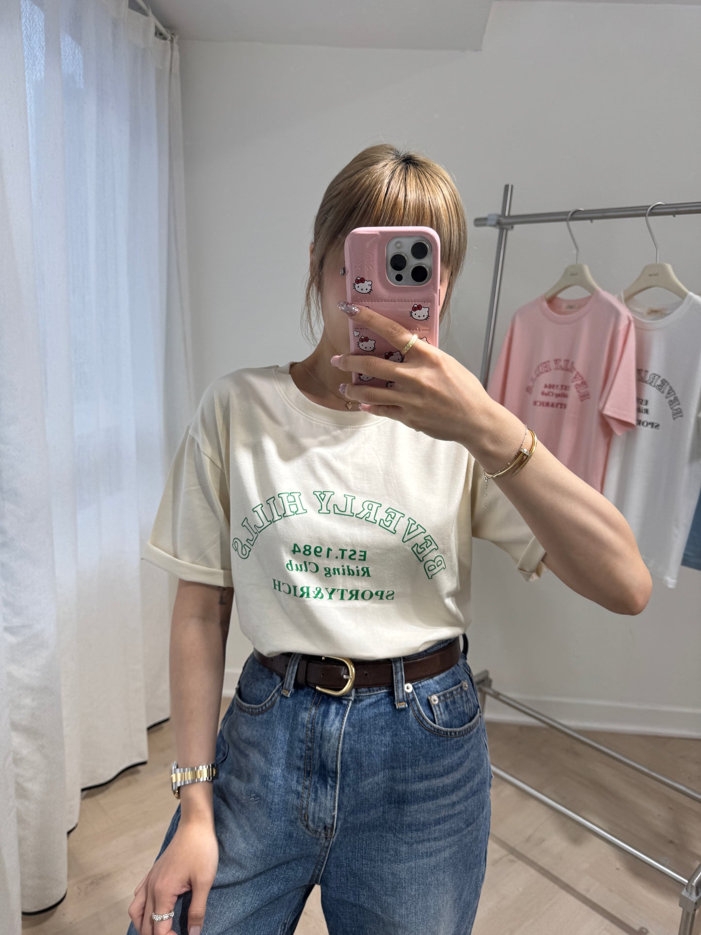 BEVERLY HILLS TEE ( 粉/黃/藍/白 )