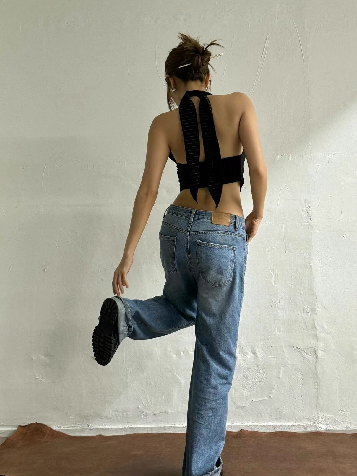 垂領掛頸背心 ( 四色 )