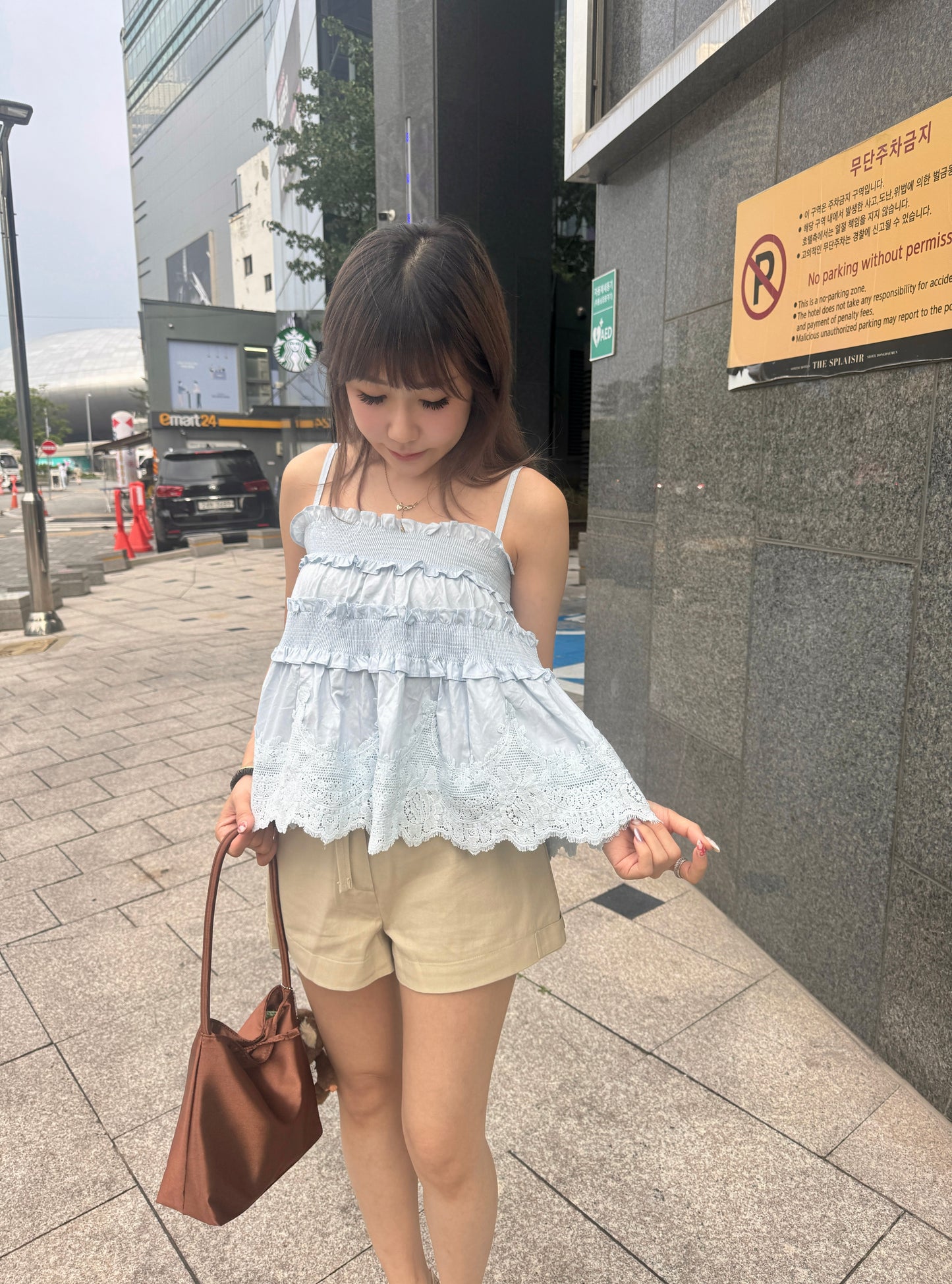 絹絲質手挽袋 ( 黑/粉/啡 )