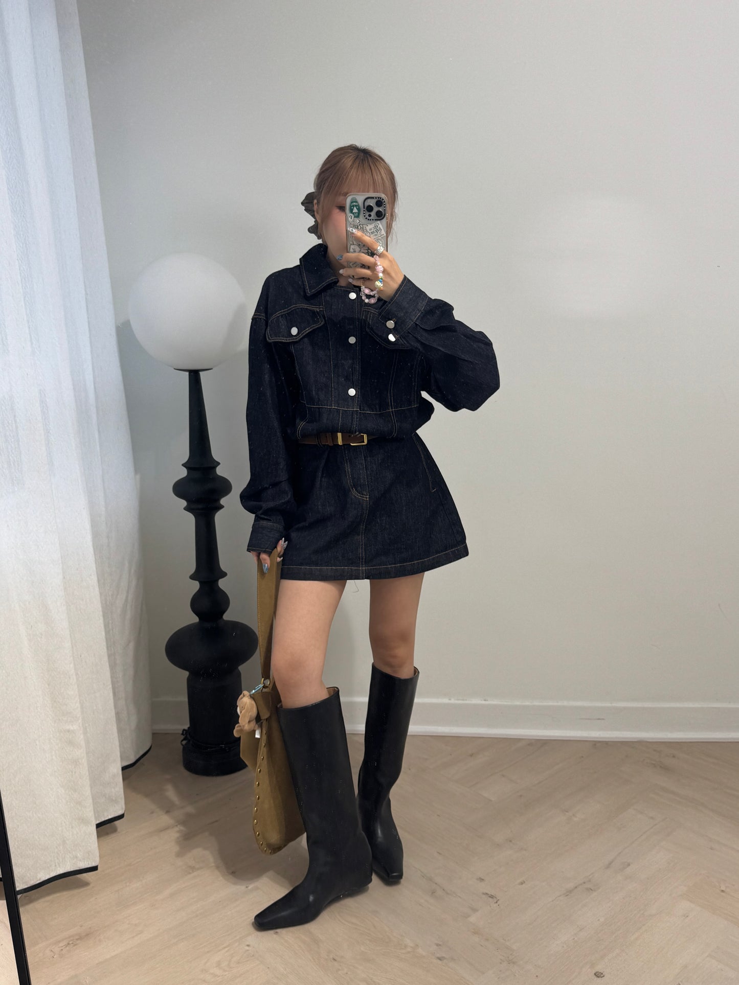 原色牛仔連衣裙 ( S/M )