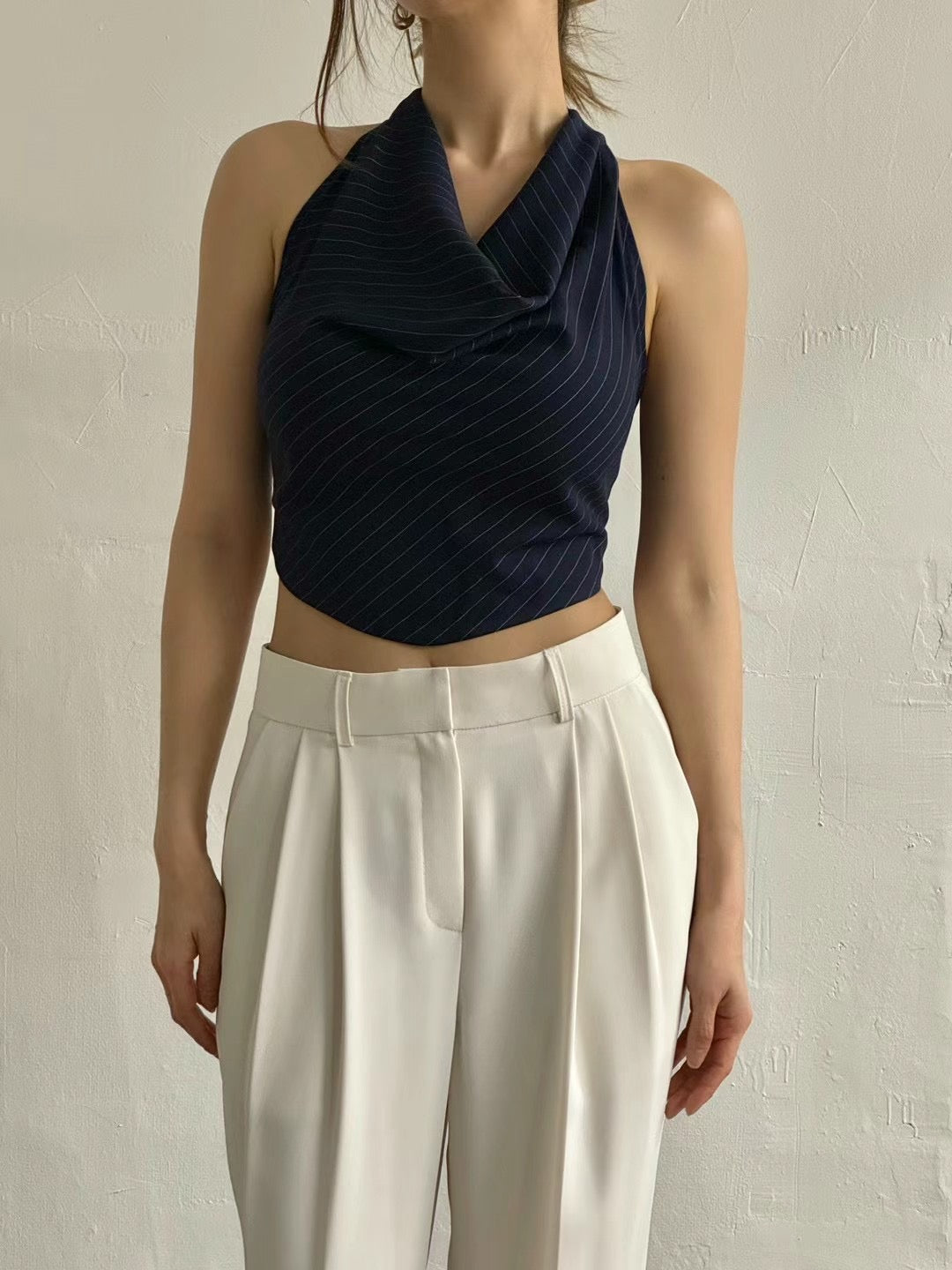 垂領掛頸背心 ( 四色 )