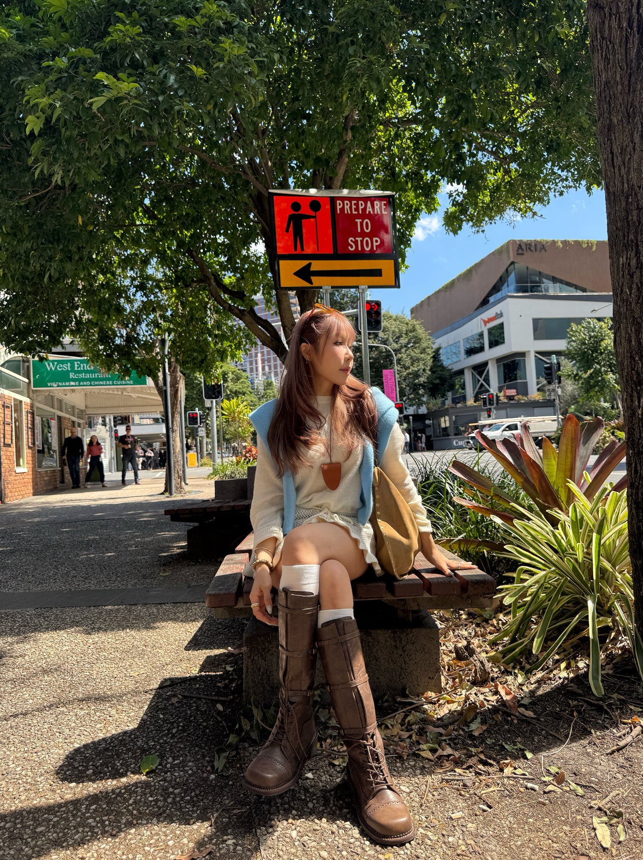 三間幼BELT長BOOT ( 啡/黑 )