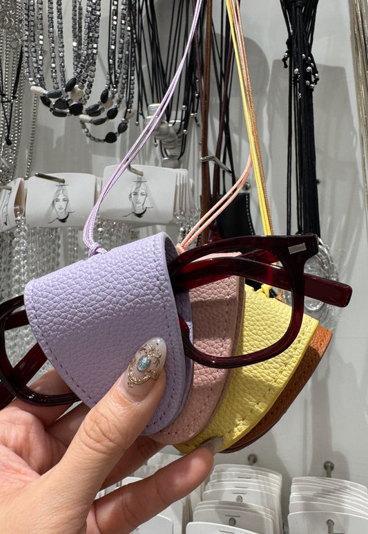 磁石眼鏡套掛飾 ( 粉/黃/紫/啡 )