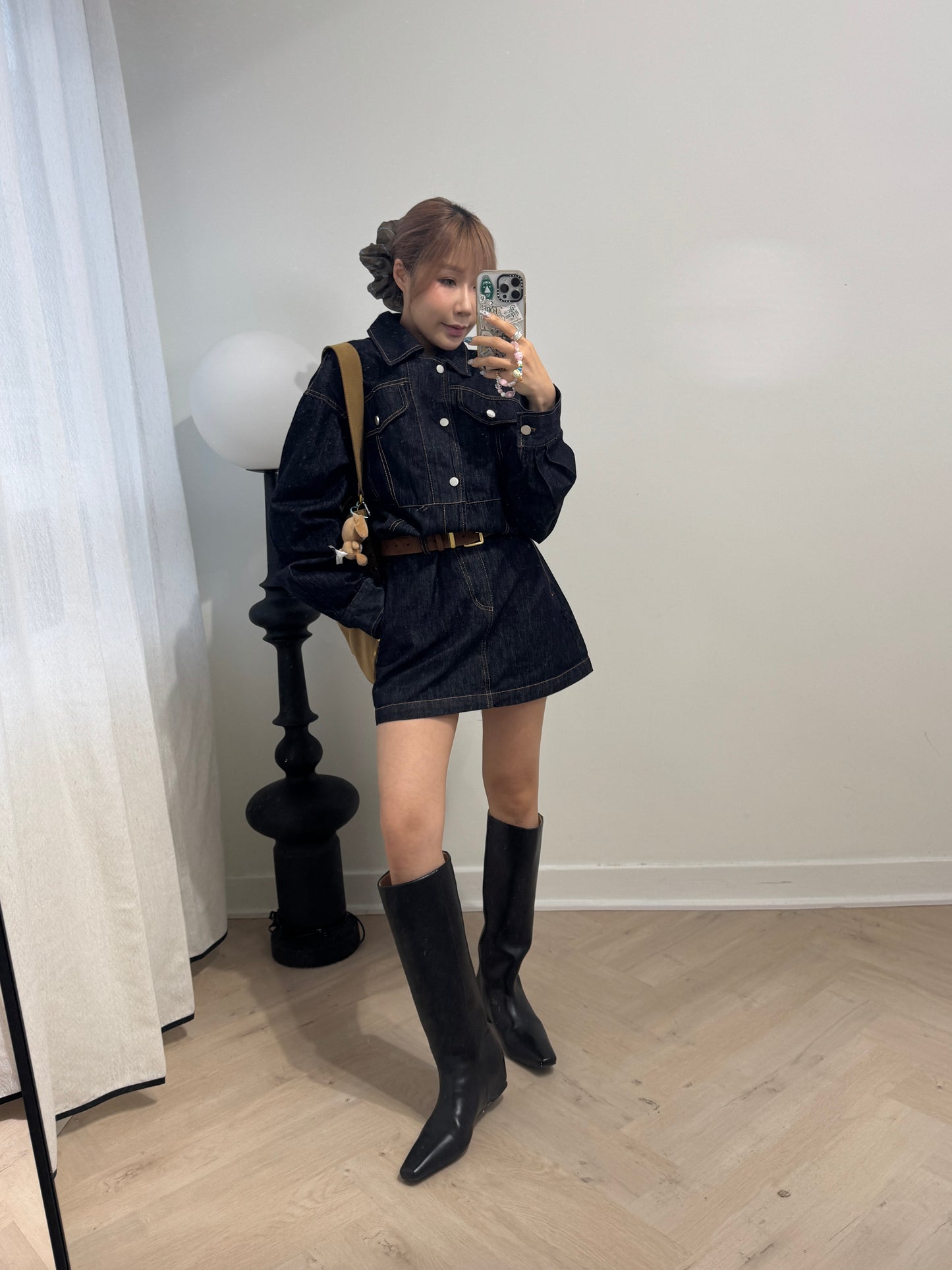 原色牛仔連衣裙 ( S/M )