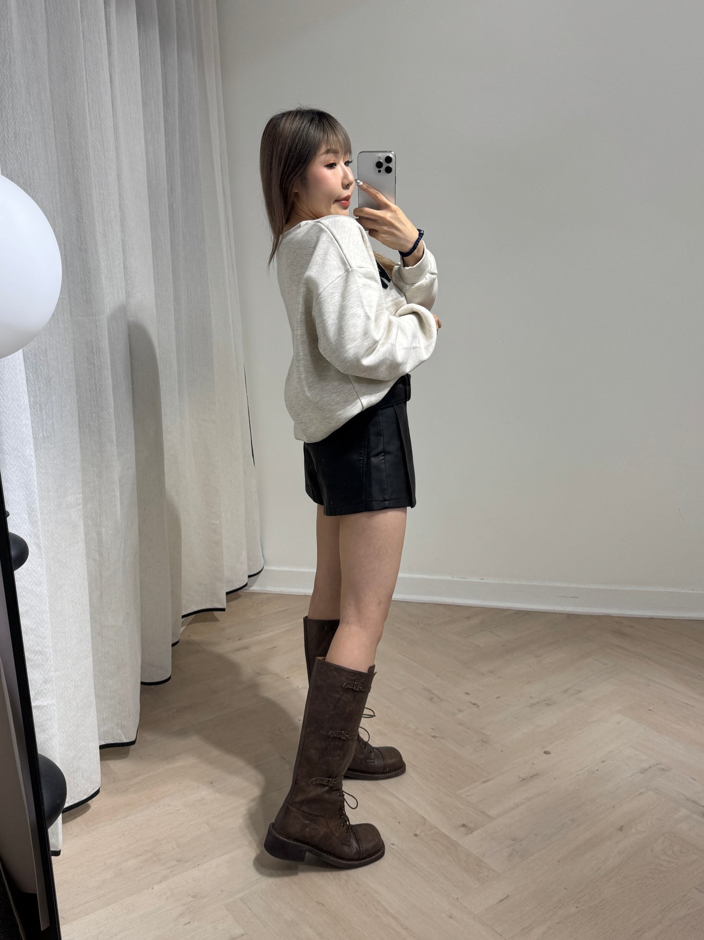 毛線圈TOMORROW衛衣 ( 黑/淺灰/藍 )