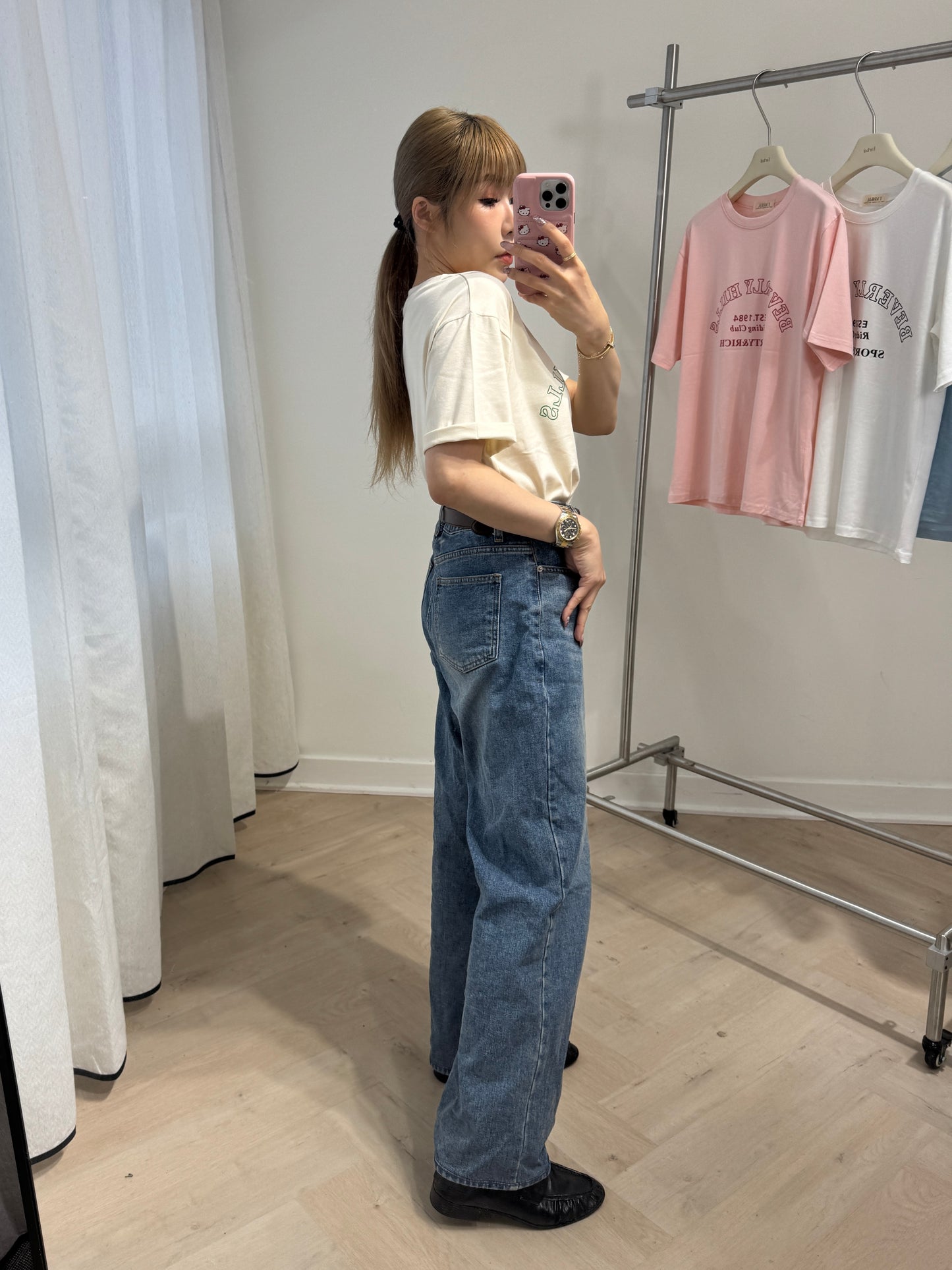 BEVERLY HILLS TEE ( 粉/黃/藍/白 )