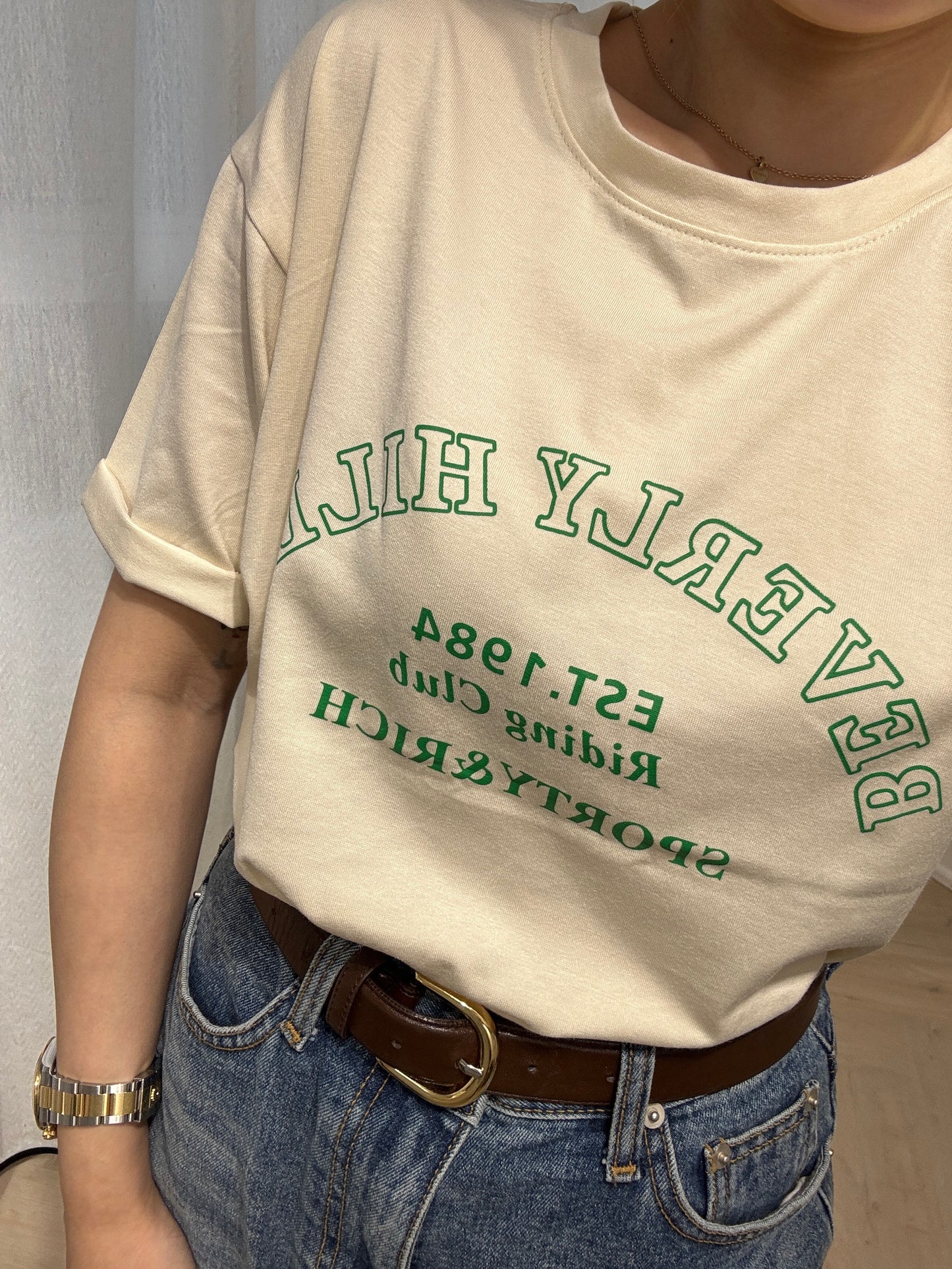 BEVERLY HILLS TEE ( 粉/黃/藍/白 )