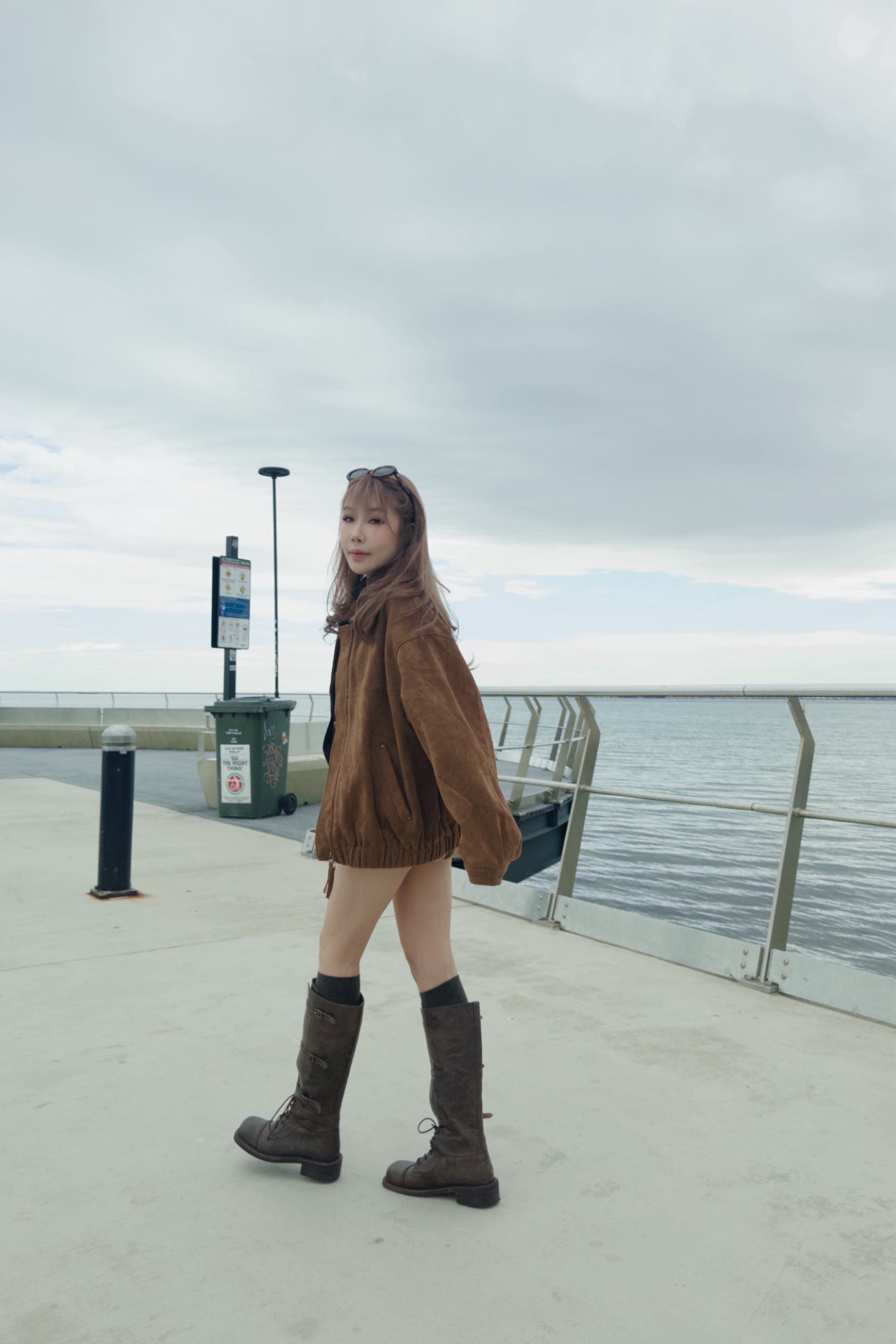 三間幼BELT長BOOT ( 啡/黑 )