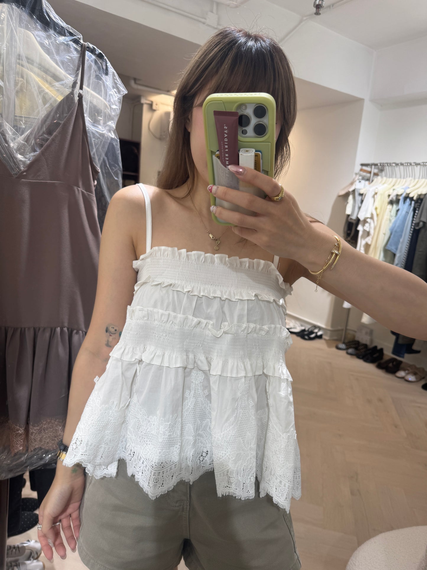 Zimmermann style鈎花蛋糕背心 ( 藍/白 )