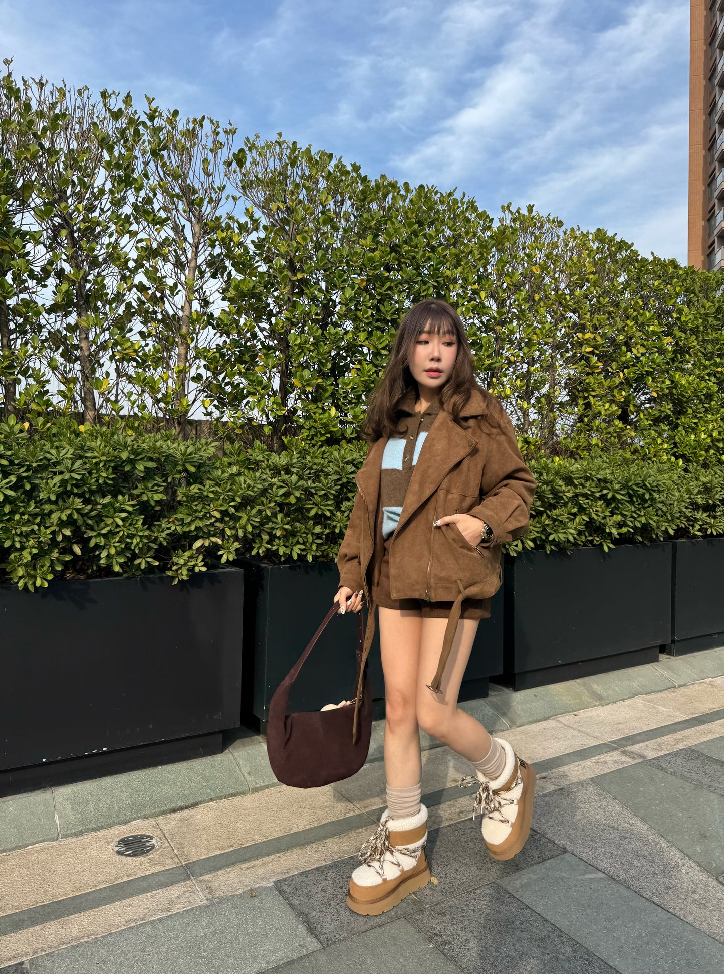 JENNIE同款韓國牌間條POLO