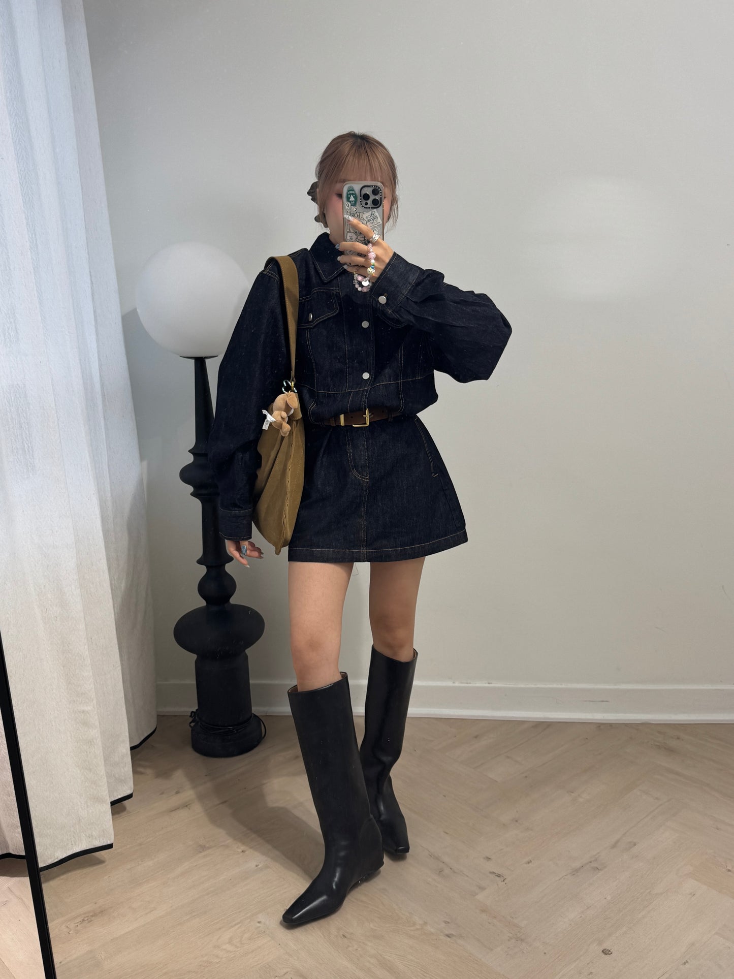 原色牛仔連衣裙 ( S/M )