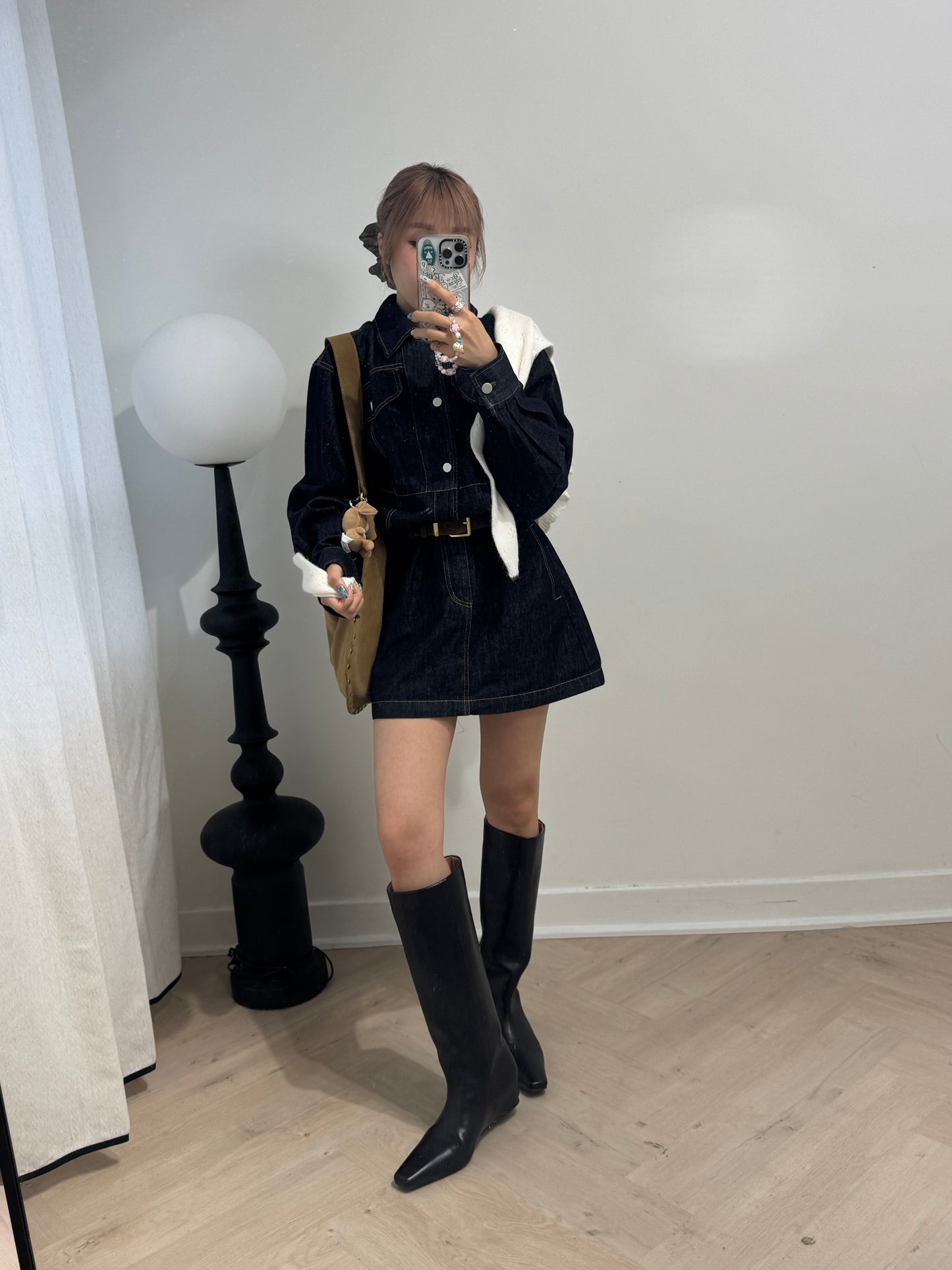 原色牛仔連衣裙 ( S/M )